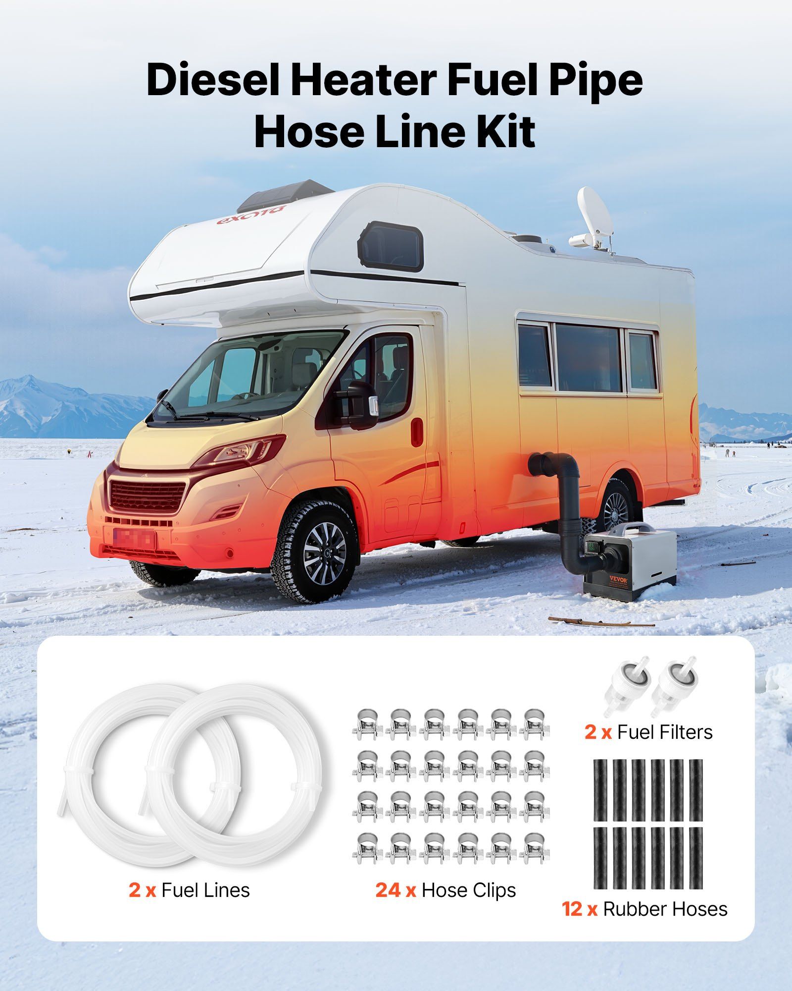Diesel heater fuel line kit 5000 mm — view 3
