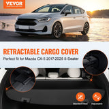 Waterproof retractable cargo cover for Mazda CX-5 — view 3