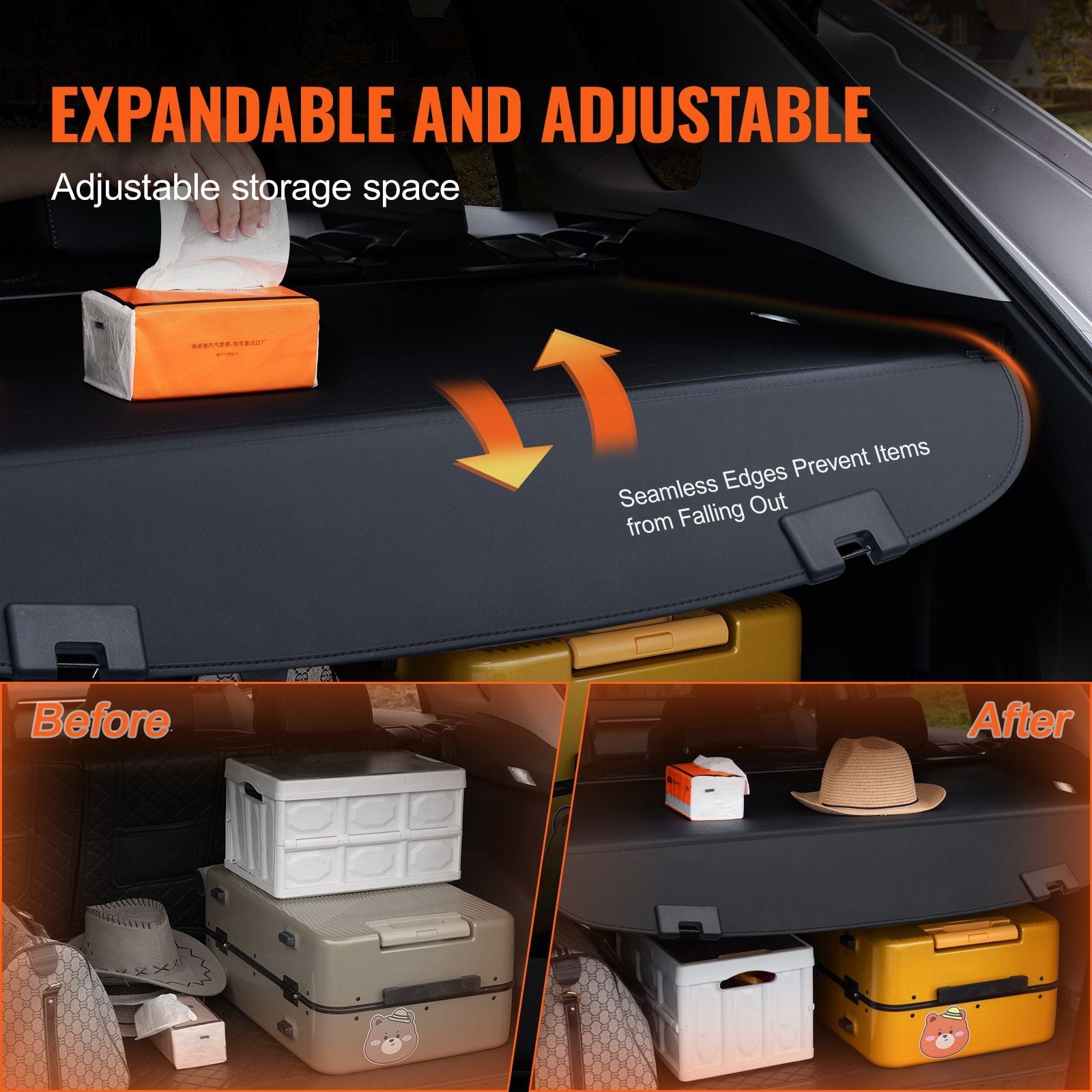 Waterproof retractable cargo cover for Mazda CX-5 — view 5