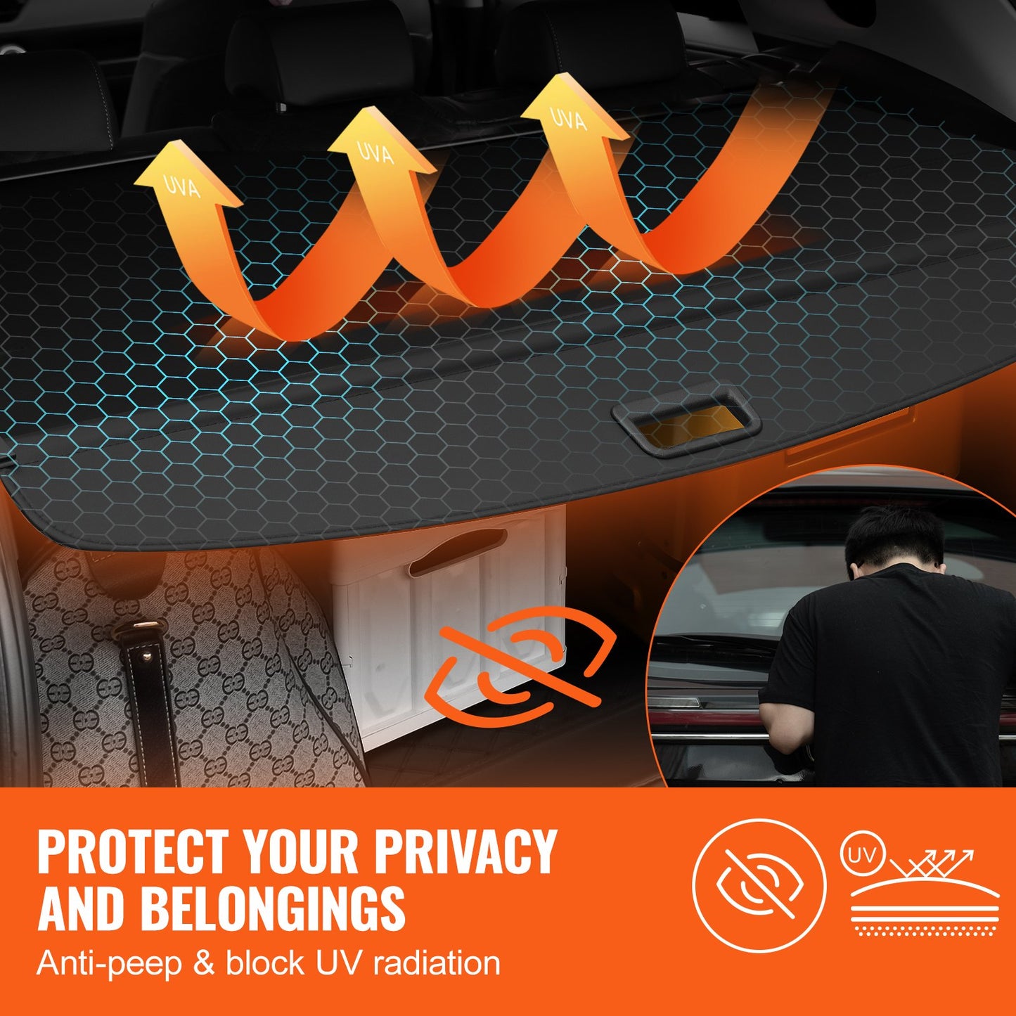 Retractable Cargo Cover for Jeep — view 4