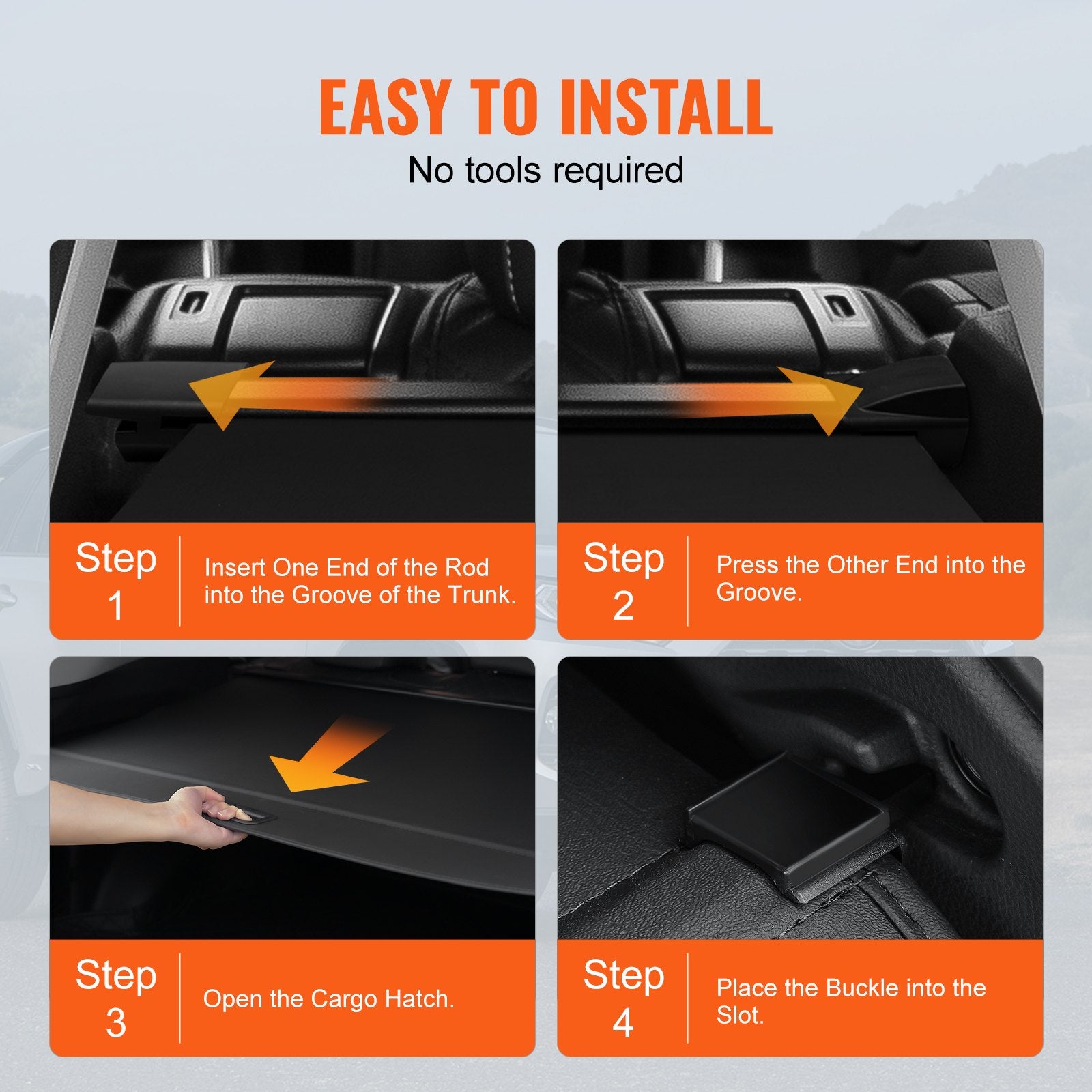 Retractable Cargo Cover for Jeep — view 6