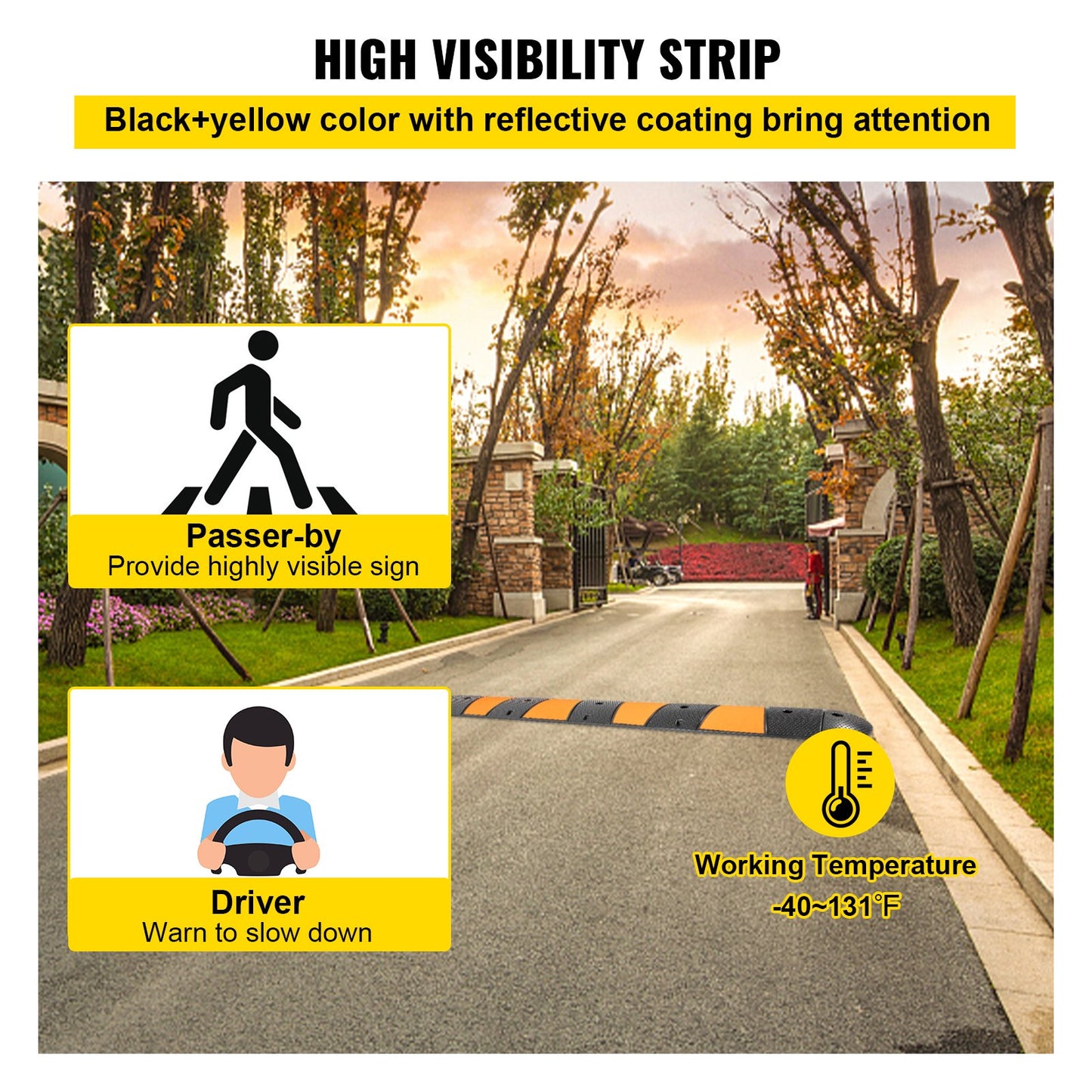 Rubber Speed Bump, 1 Pack — view 6