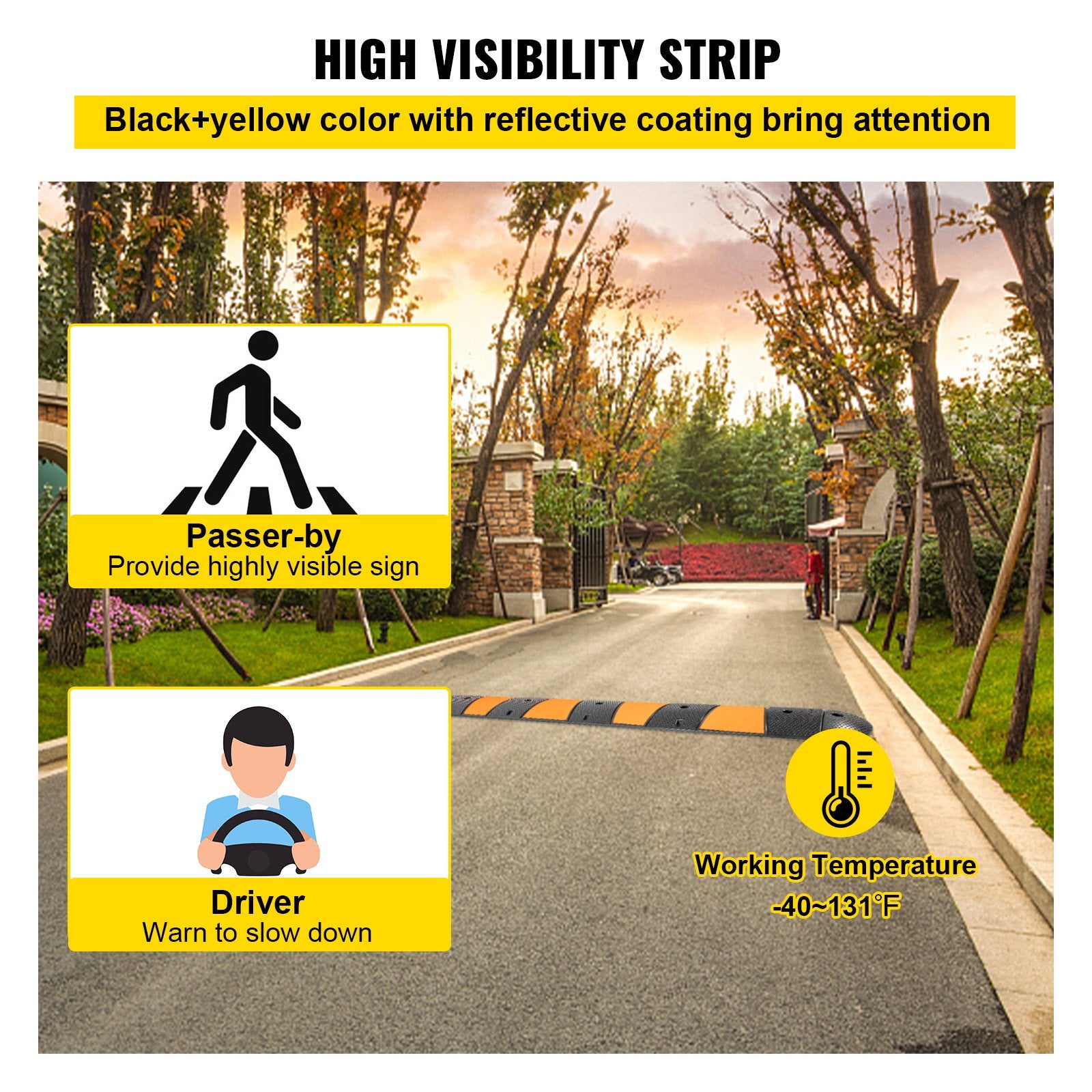 Rubber Speed Bump, 1 Pack — view 6