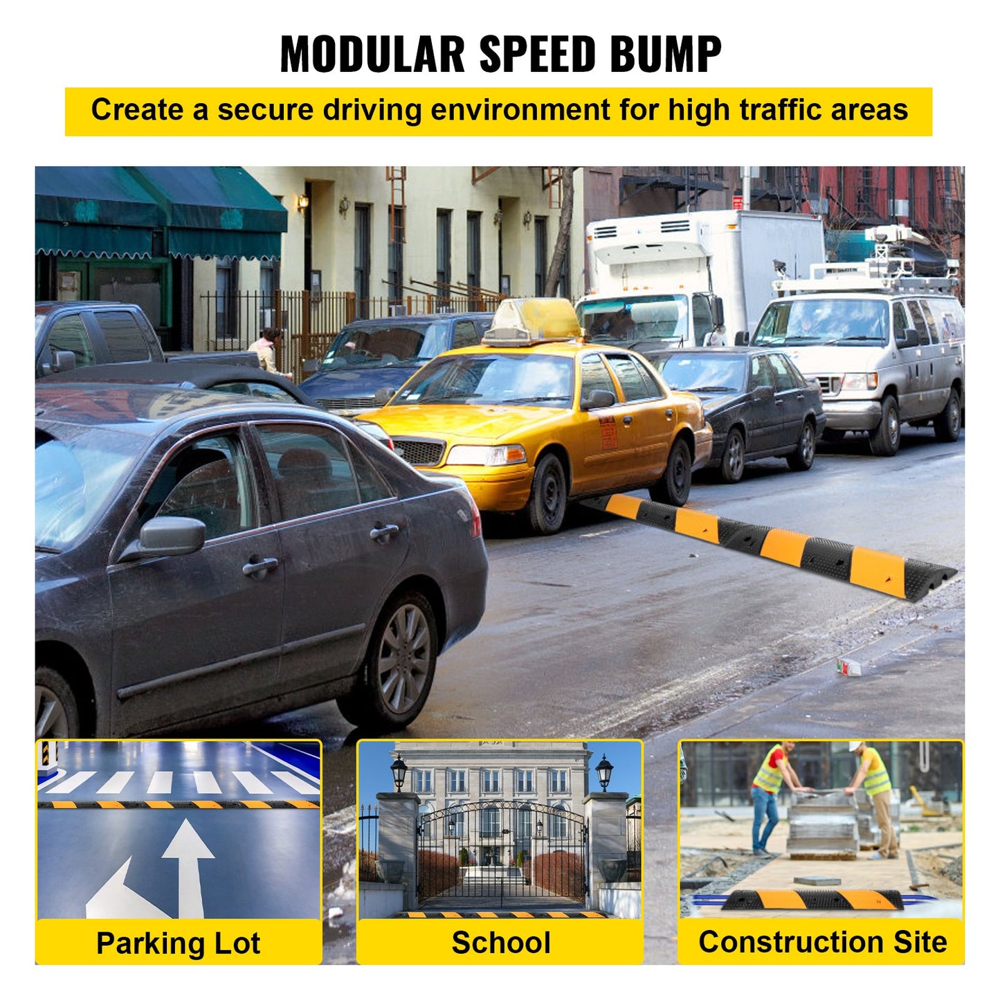 Rubber Speed Bump, 2 Pack — view 3