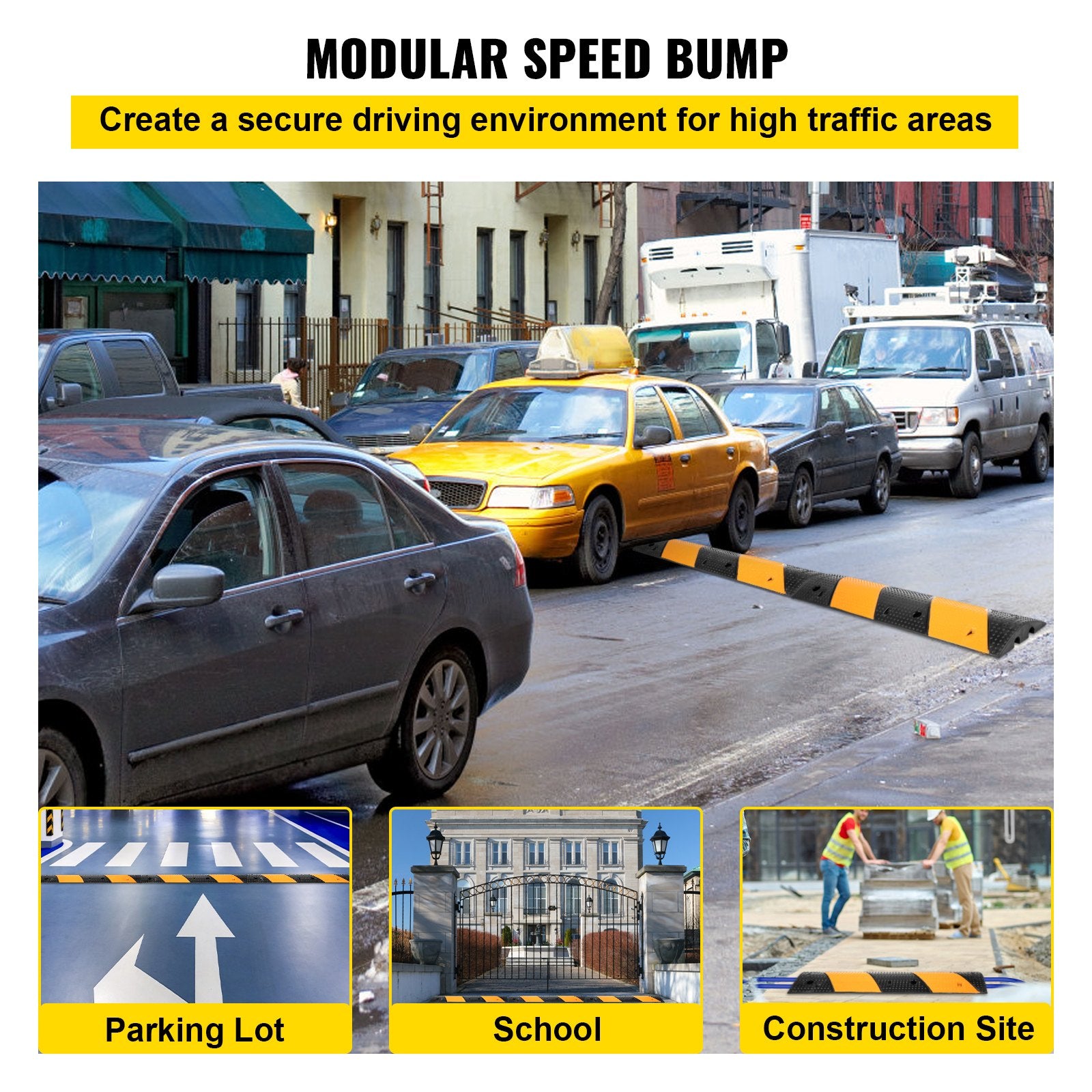 Rubber Speed Bump, 2 Pack — view 3