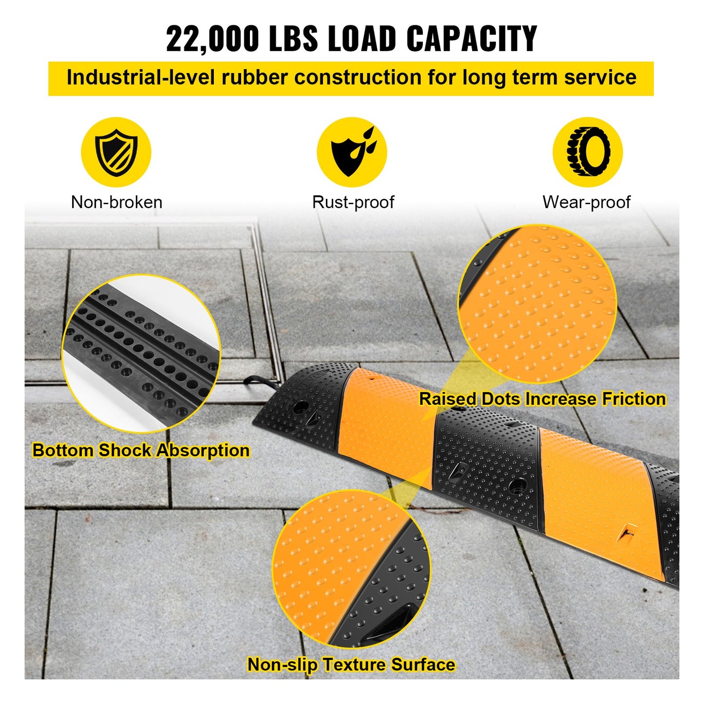 Rubber Speed Bump, 2 Pack — view 5