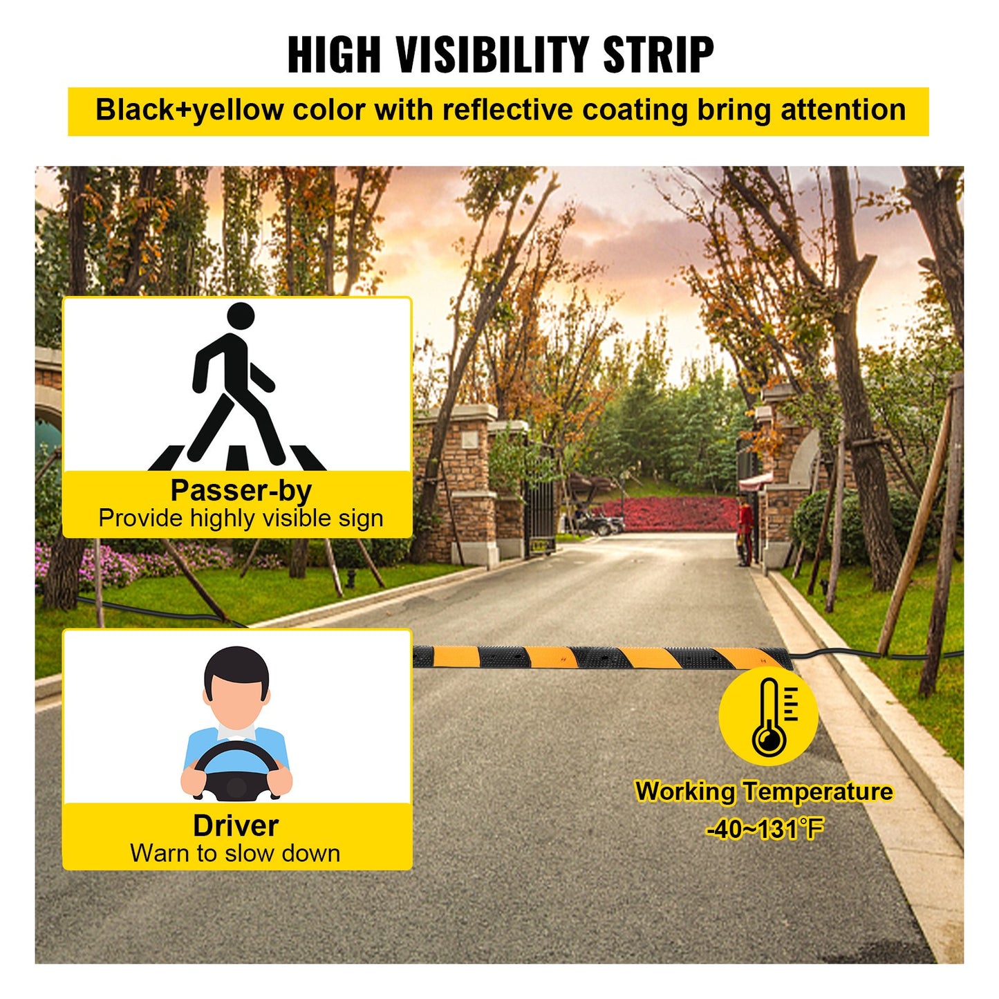 Rubber Speed Bump, 2 Pack — view 6
