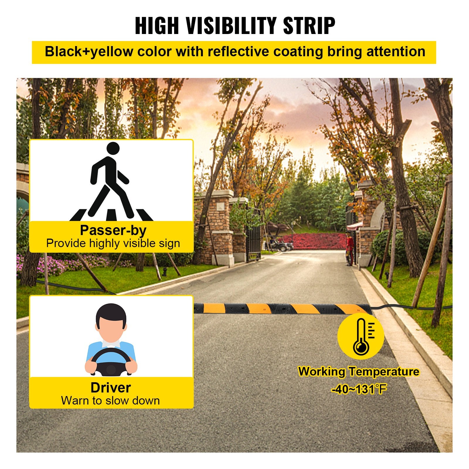 Rubber Speed Bump, 2 Pack — view 6