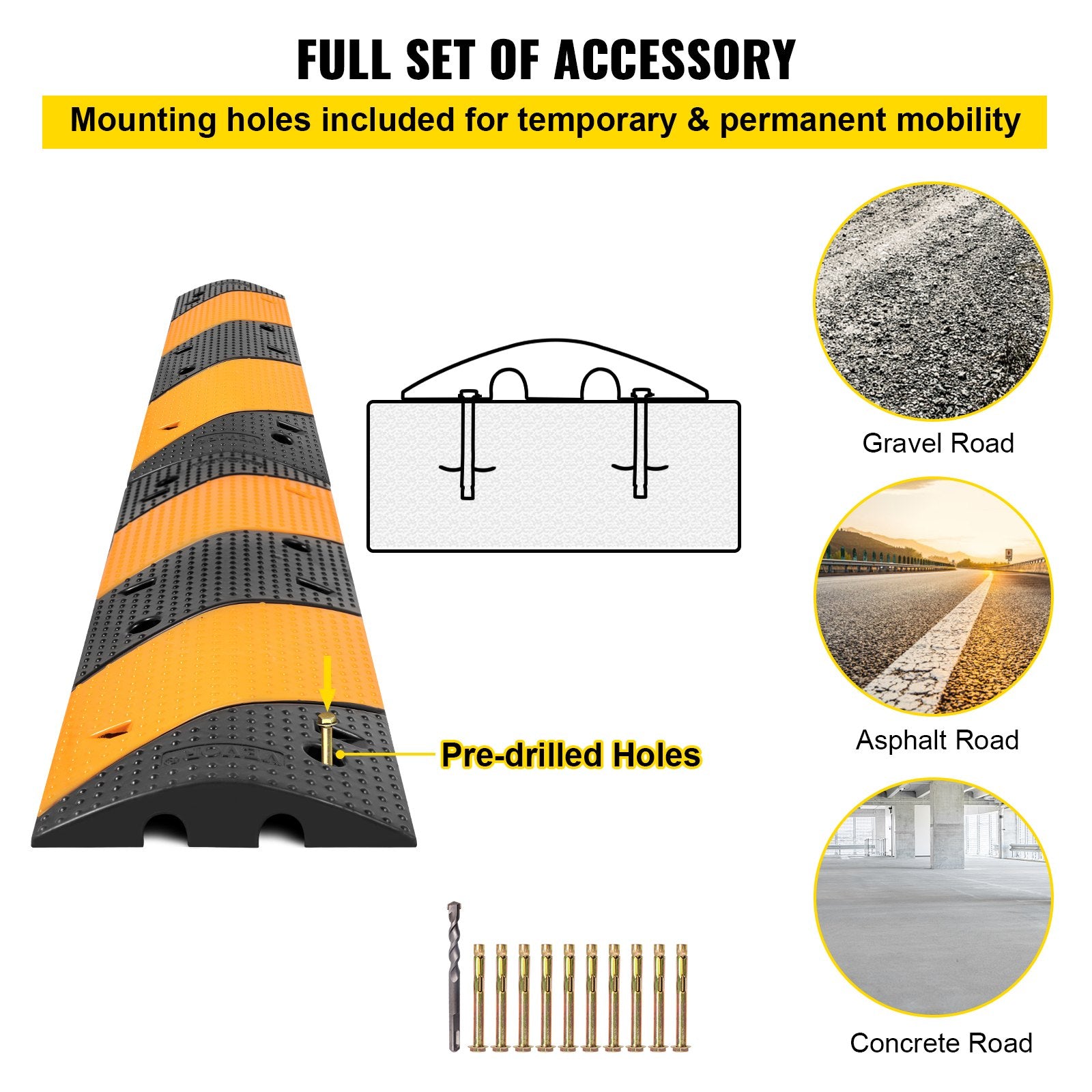 Rubber Speed Bump, 2 Pack — view 7