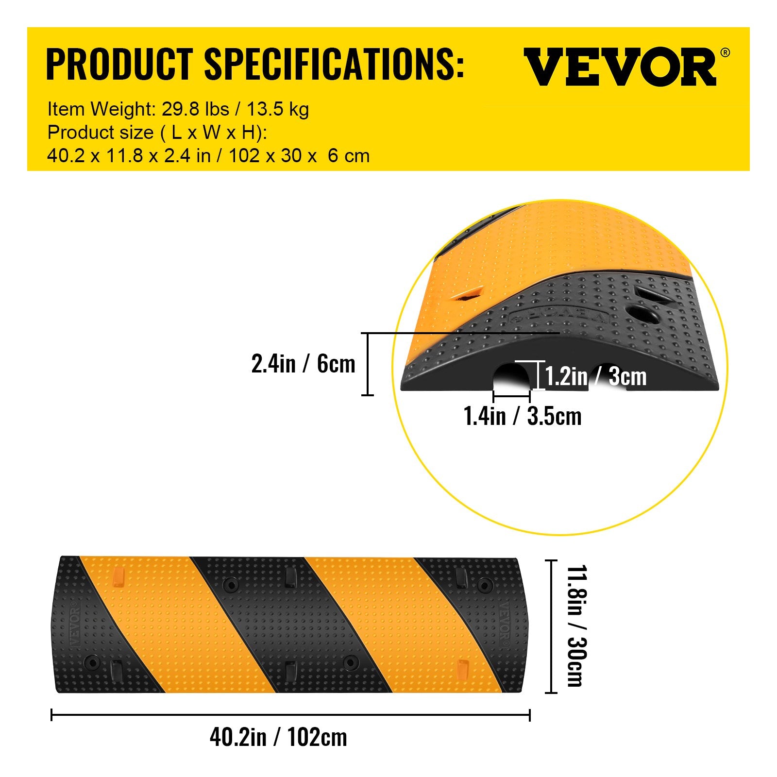 Rubber Speed Bump, 2 Pack — view 8