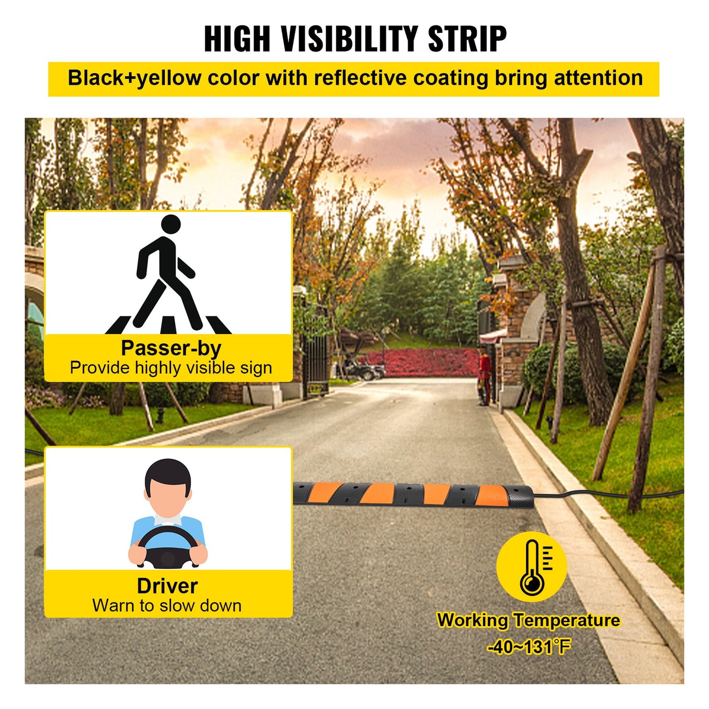 Rubber Speed Bump, 1 Pack — view 6