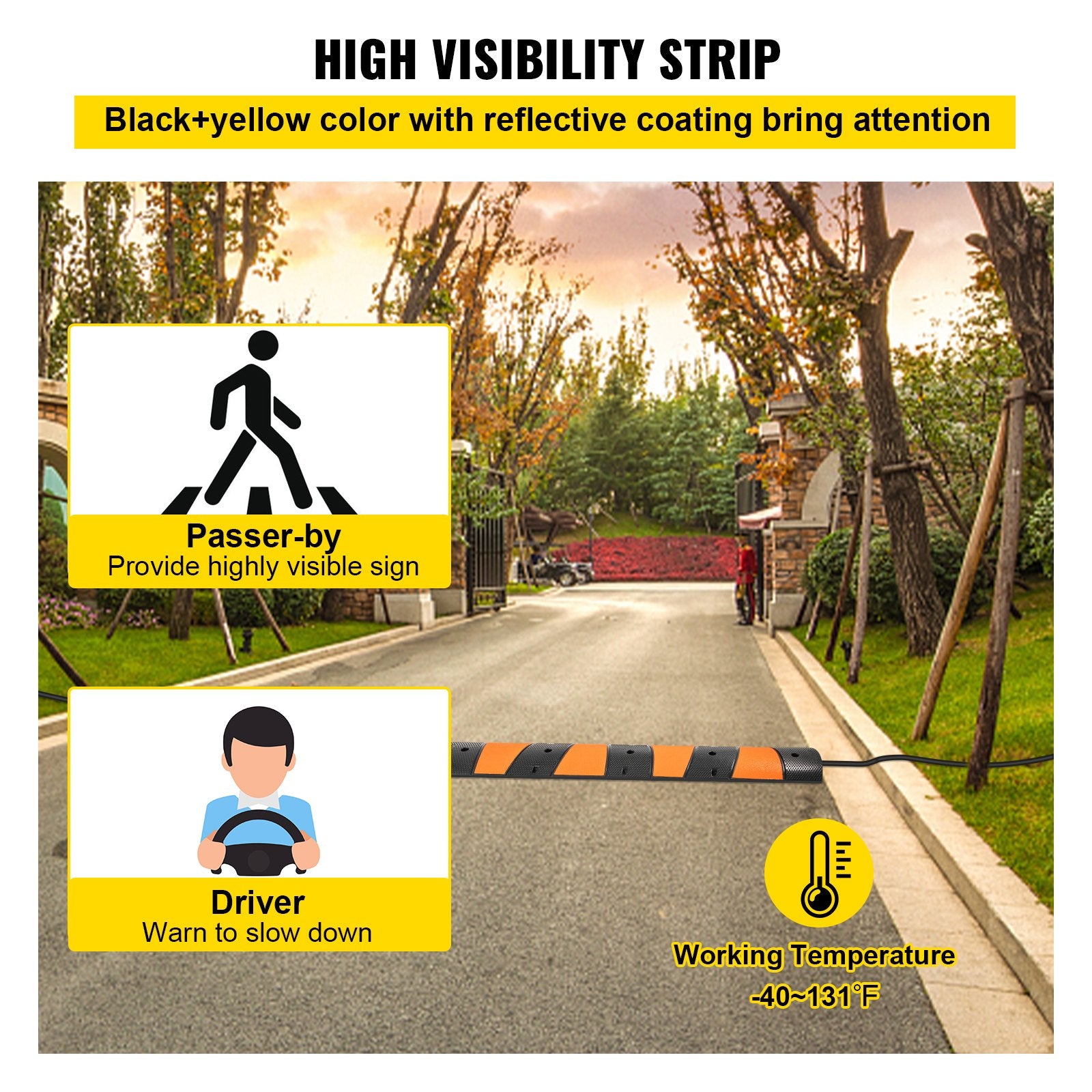 Rubber Speed Bump, 1 Pack — view 6