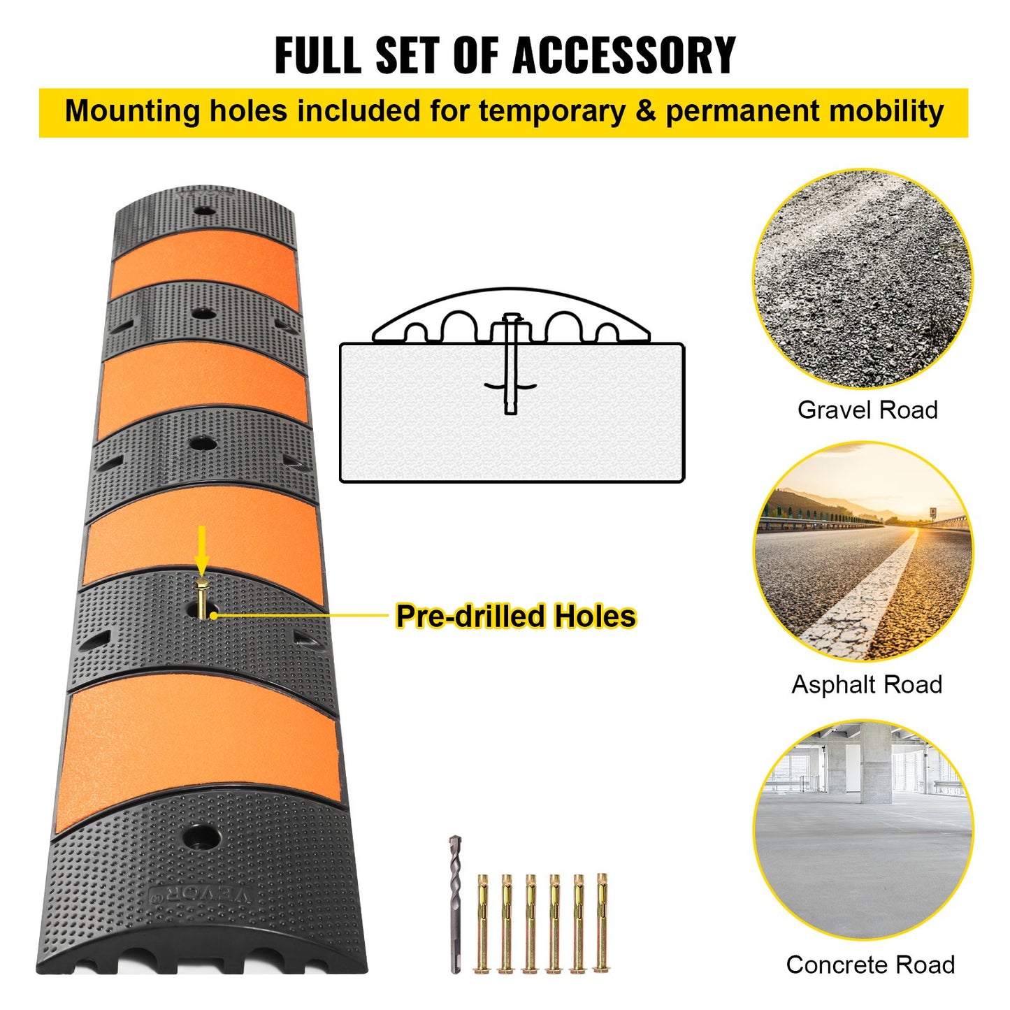 Rubber Speed Bump, 1 Pack — view 7