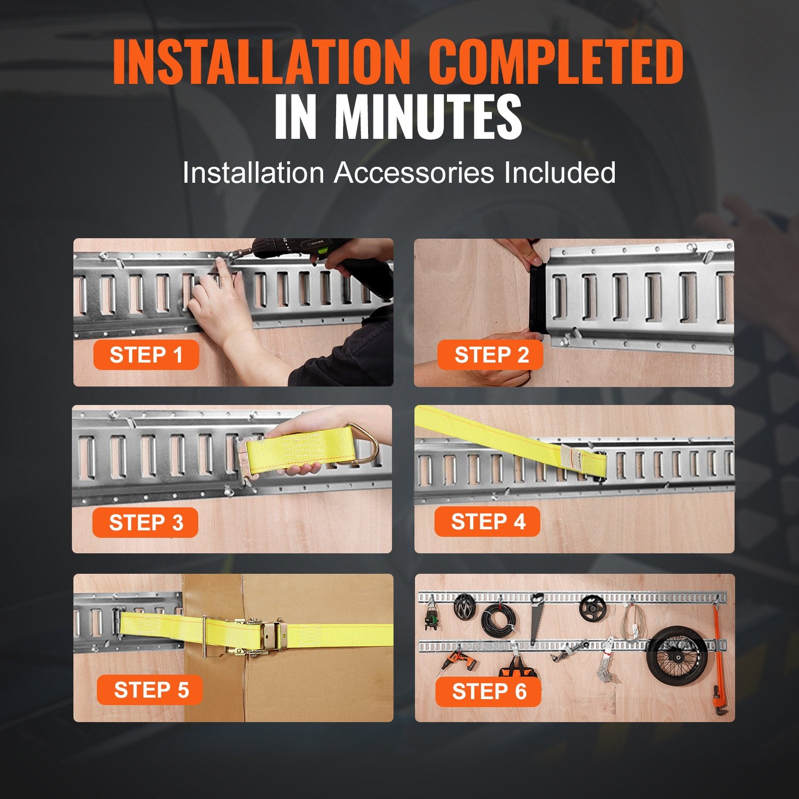 E Track Tie-Down Rail Kit — view 6