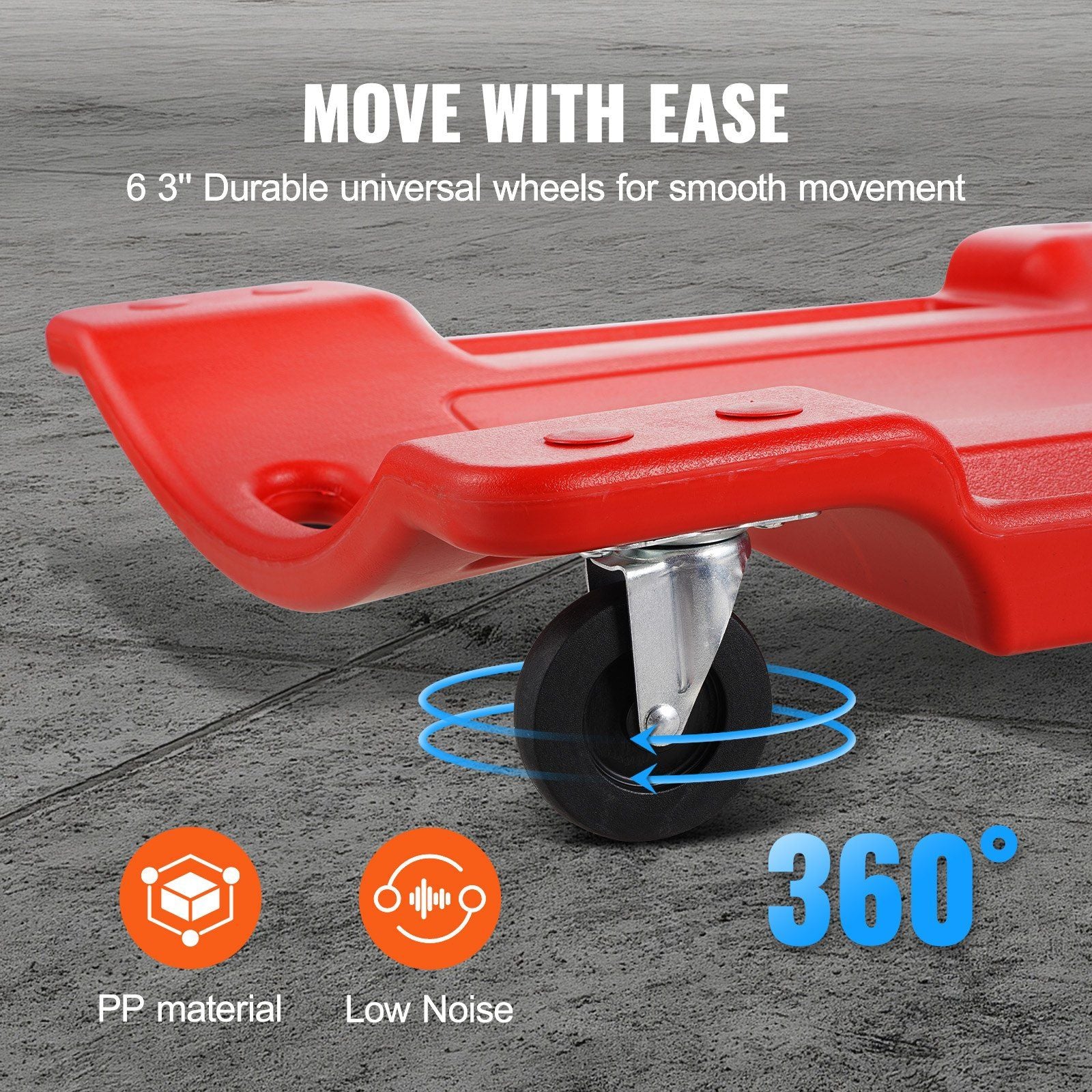 Mechanic plastic rolling garage creeper 914 mm — view 5