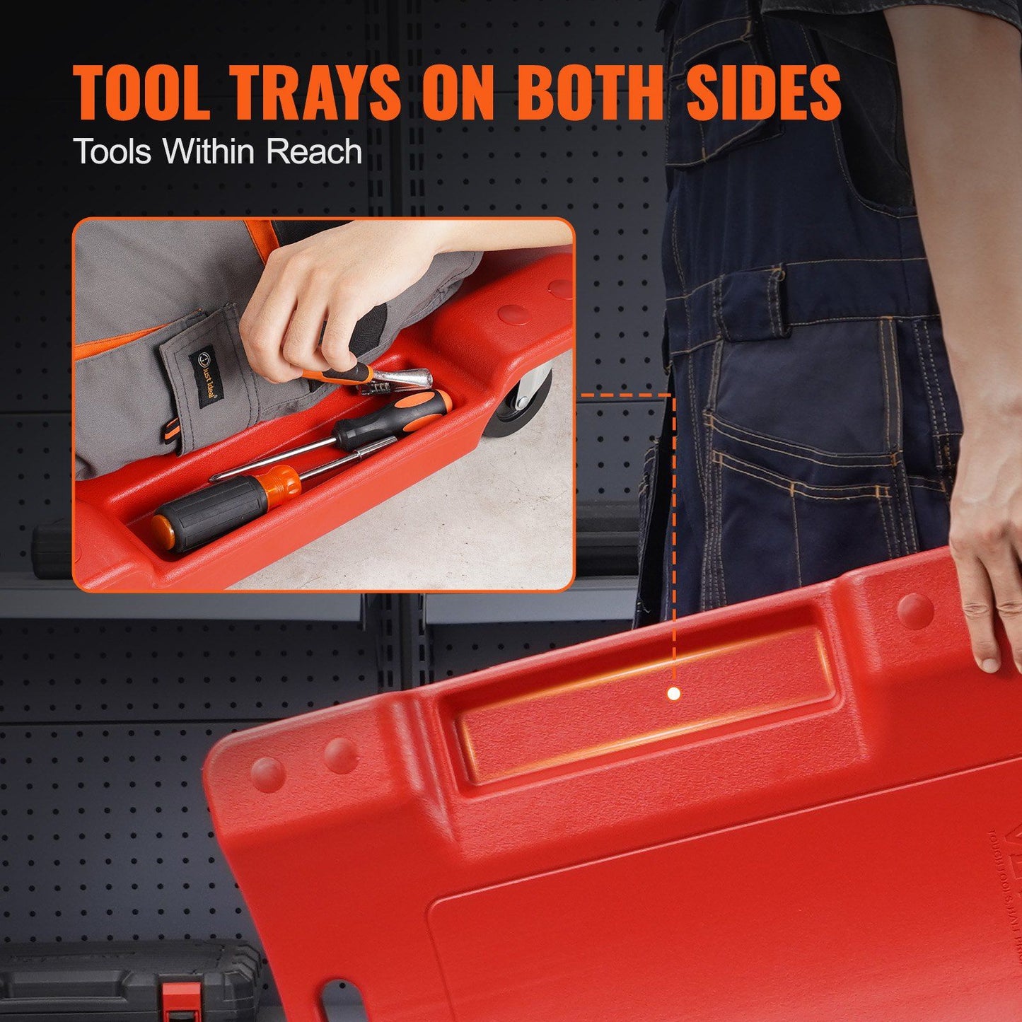 Mechanic plastic rolling garage creeper 914 mm — view 6