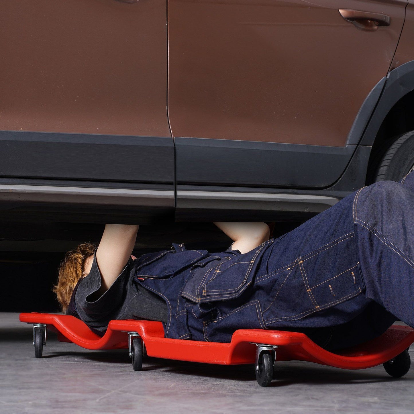 Mechanic plastic rolling garage creeper 914 mm — view 9
