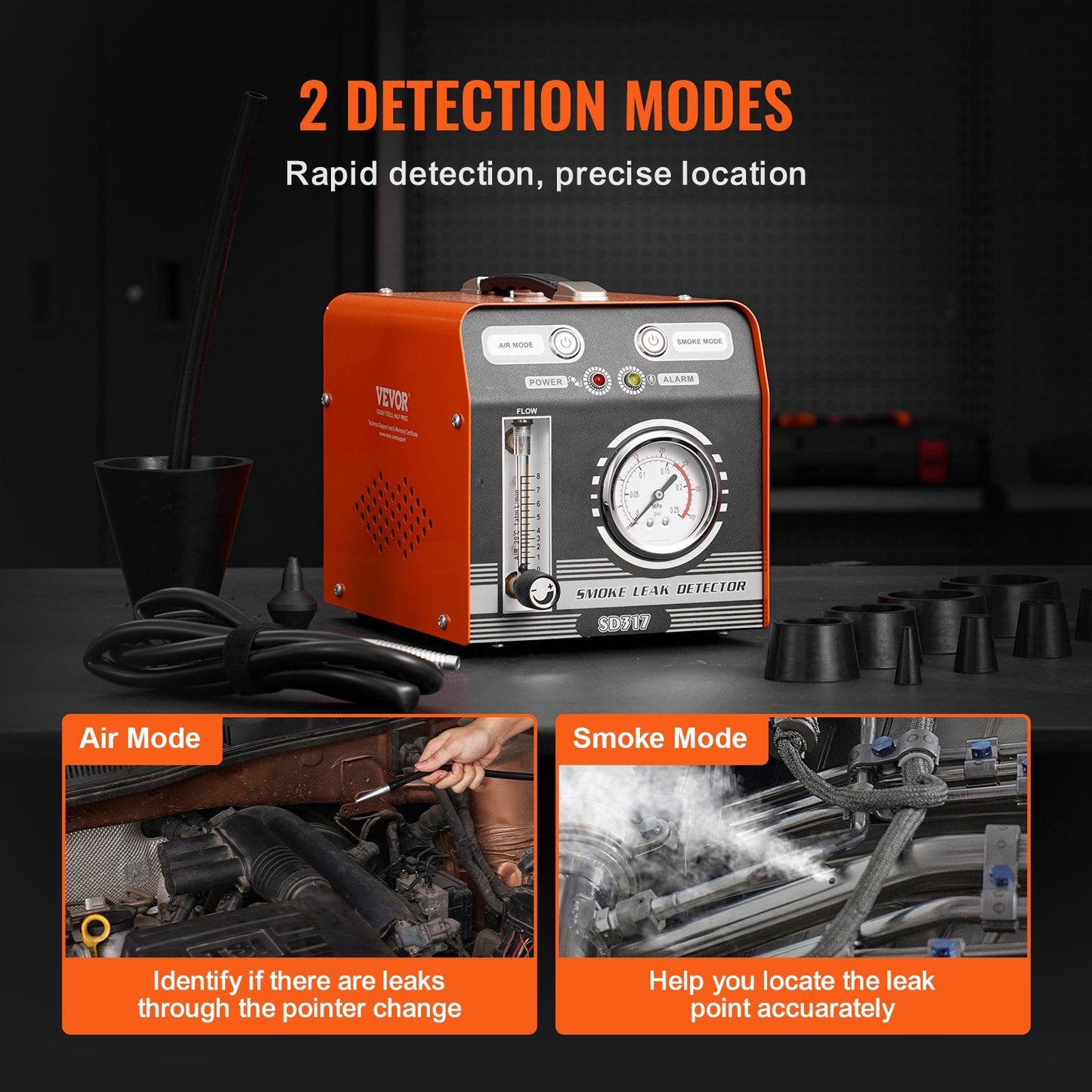 Automotive EVAP smoke machine leak detector — view 5