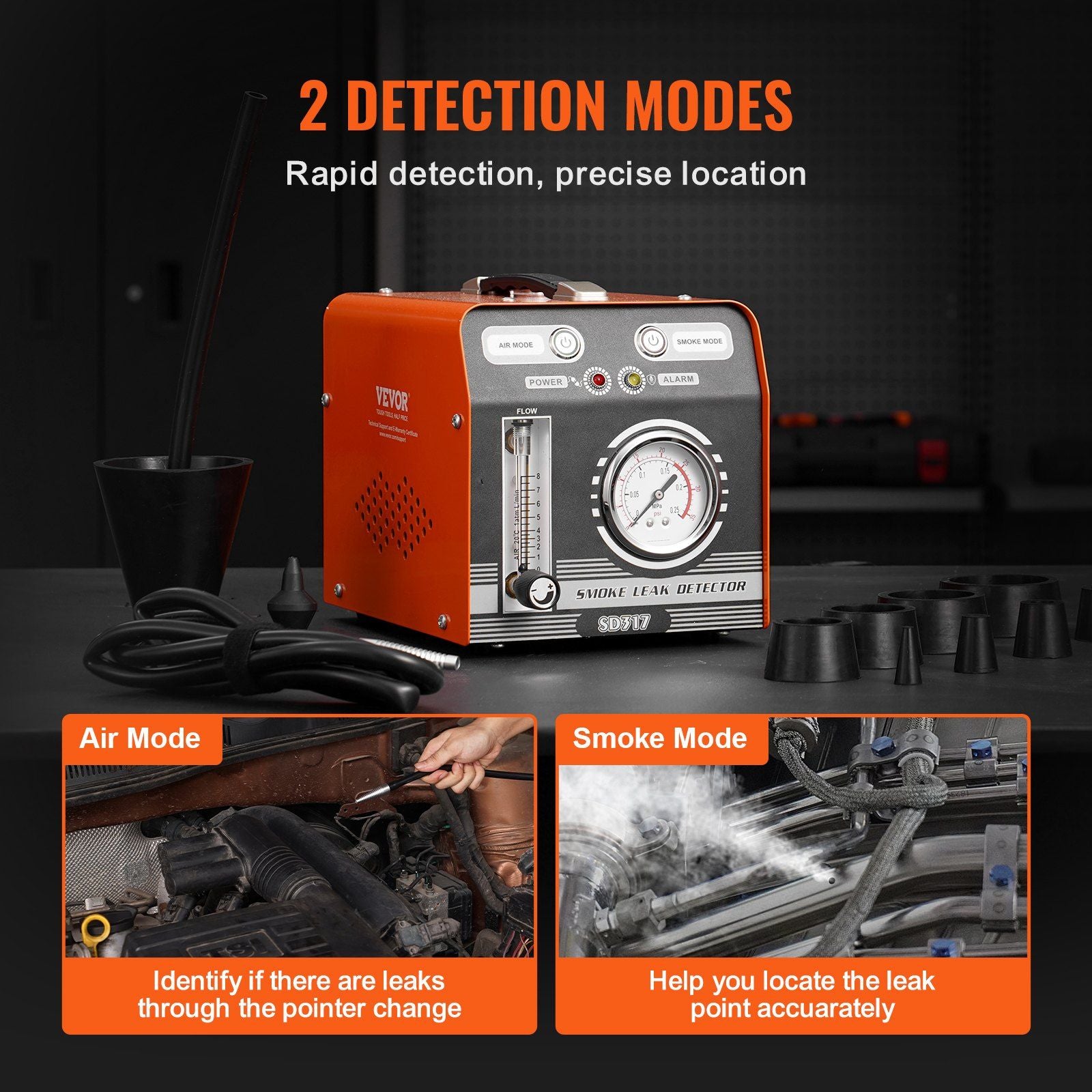 Automotive EVAP smoke machine leak detector — view 5
