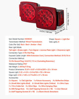 LED trailer tail lights kit with wiring harness — view 8