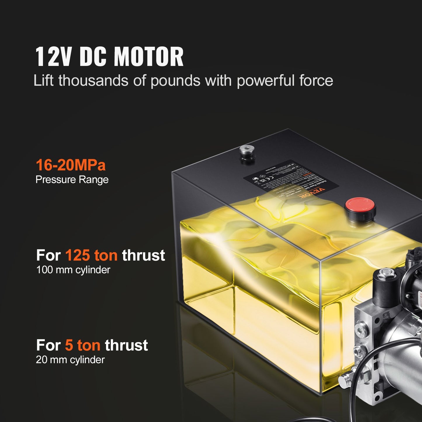 Hydraulic Pump, 4 Quart Hydraulic — view 4