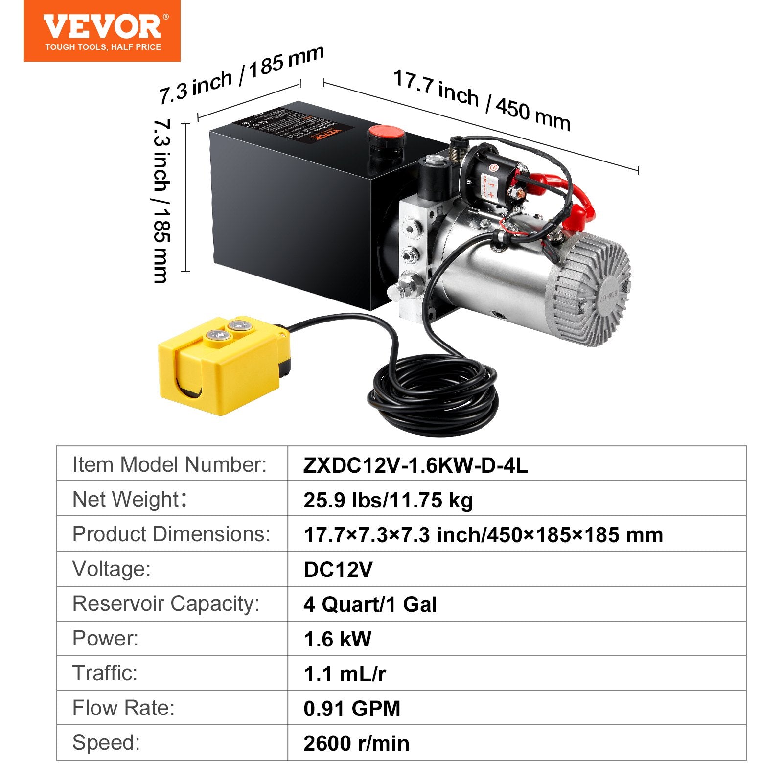 Hydraulic Pump, 4 Quart Hydraulic — view 8