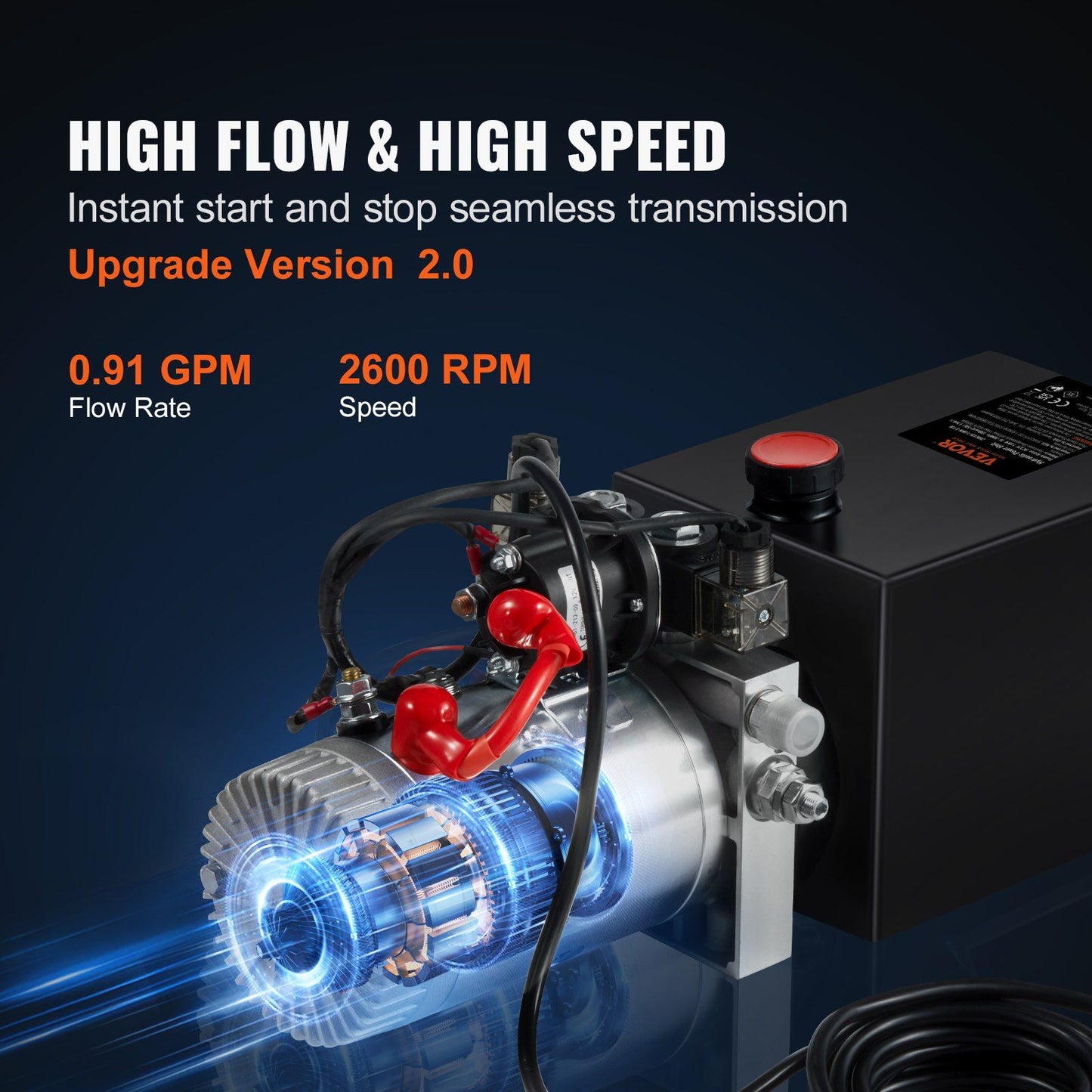 Hydraulic Pump 6 Quart Hydraulic Power Unit — view 5
