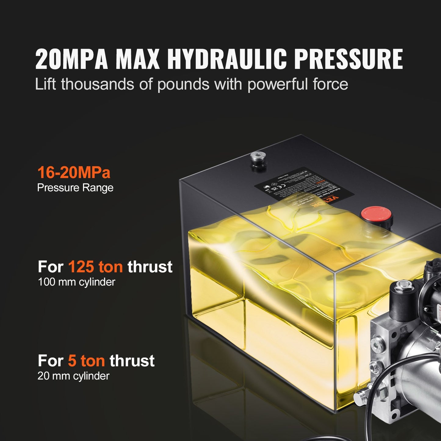 Hydraulic Pump, 8 Quart Hydraulic — view 4