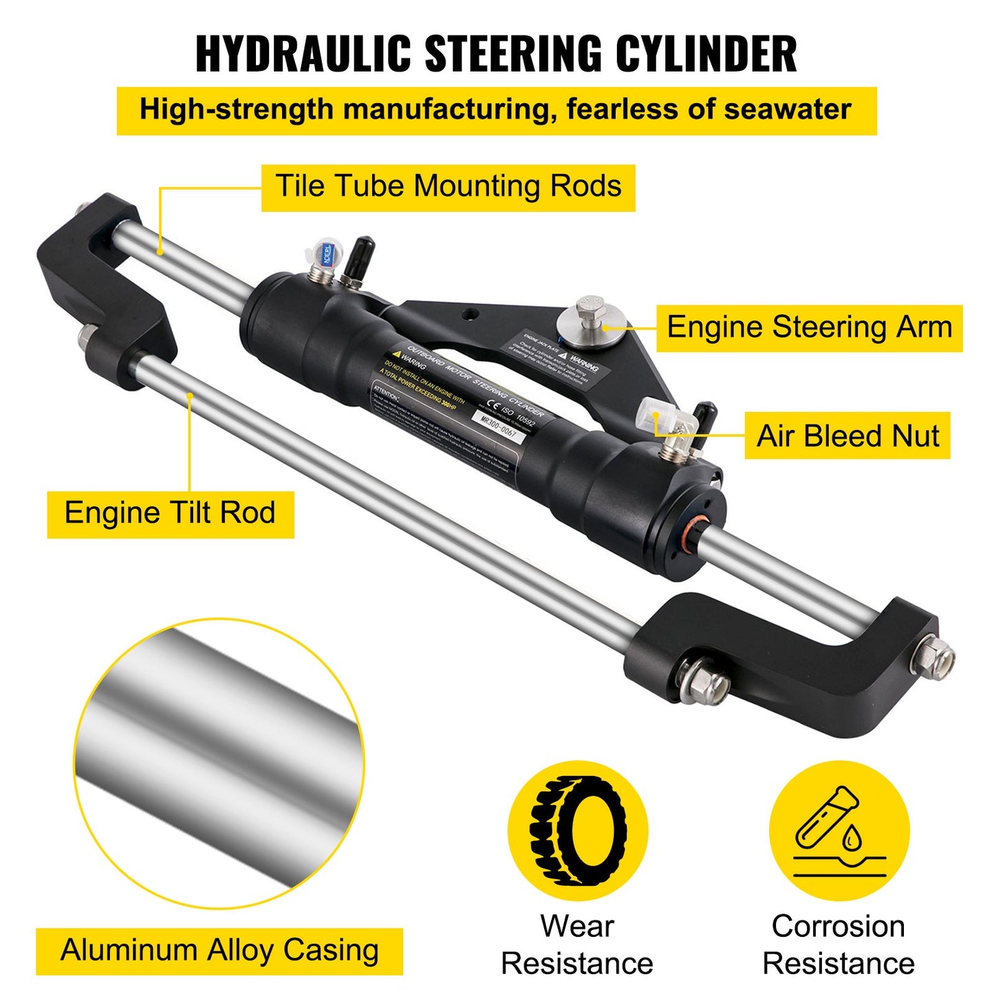 Hydraulic Steering Kit 300HP, Hydraulic — view 5
