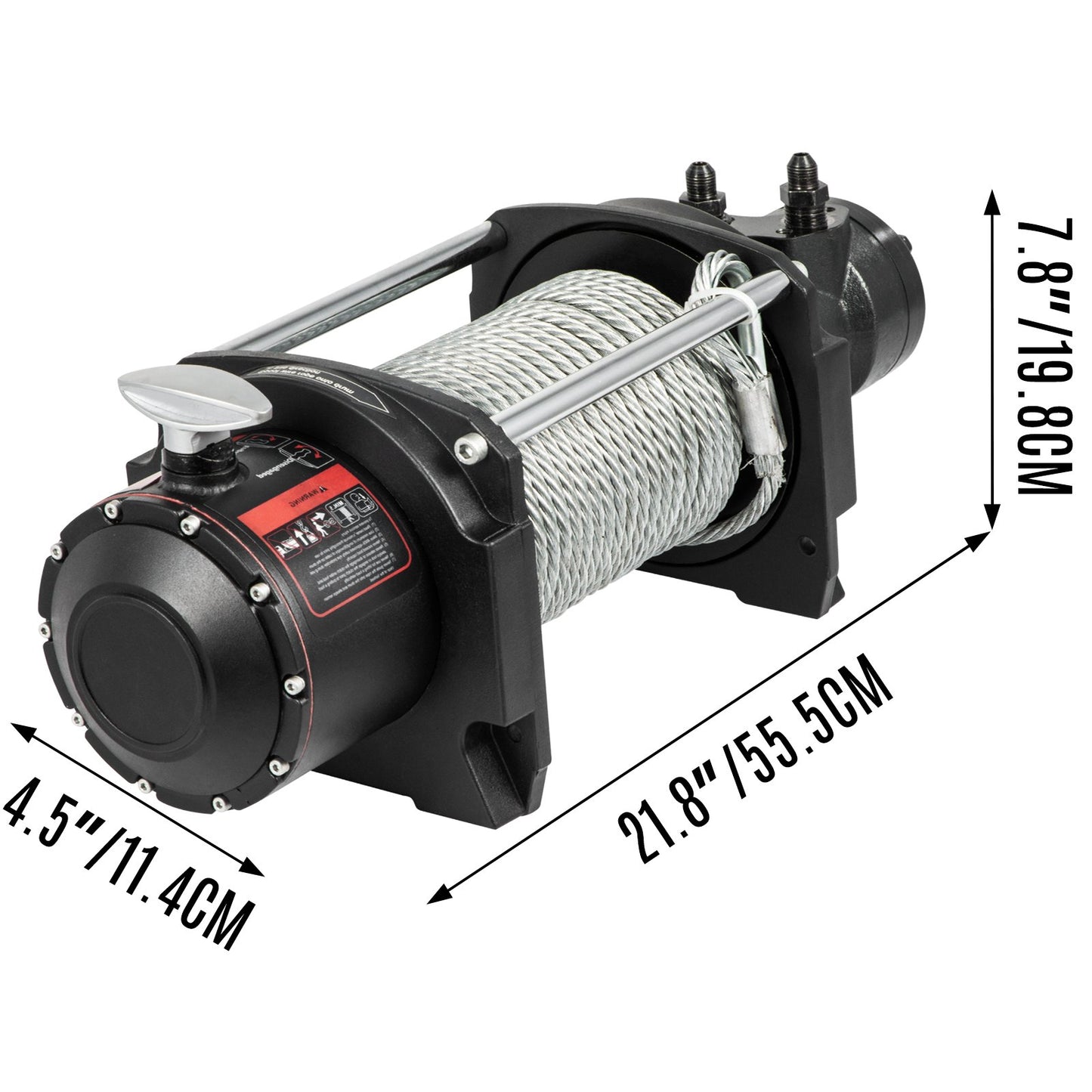 Industrial Hydraulic Winch 4535kg, Hydraulic — view 9