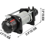 Industrial Hydraulic Winch 4535kg, Hydraulic — view 9