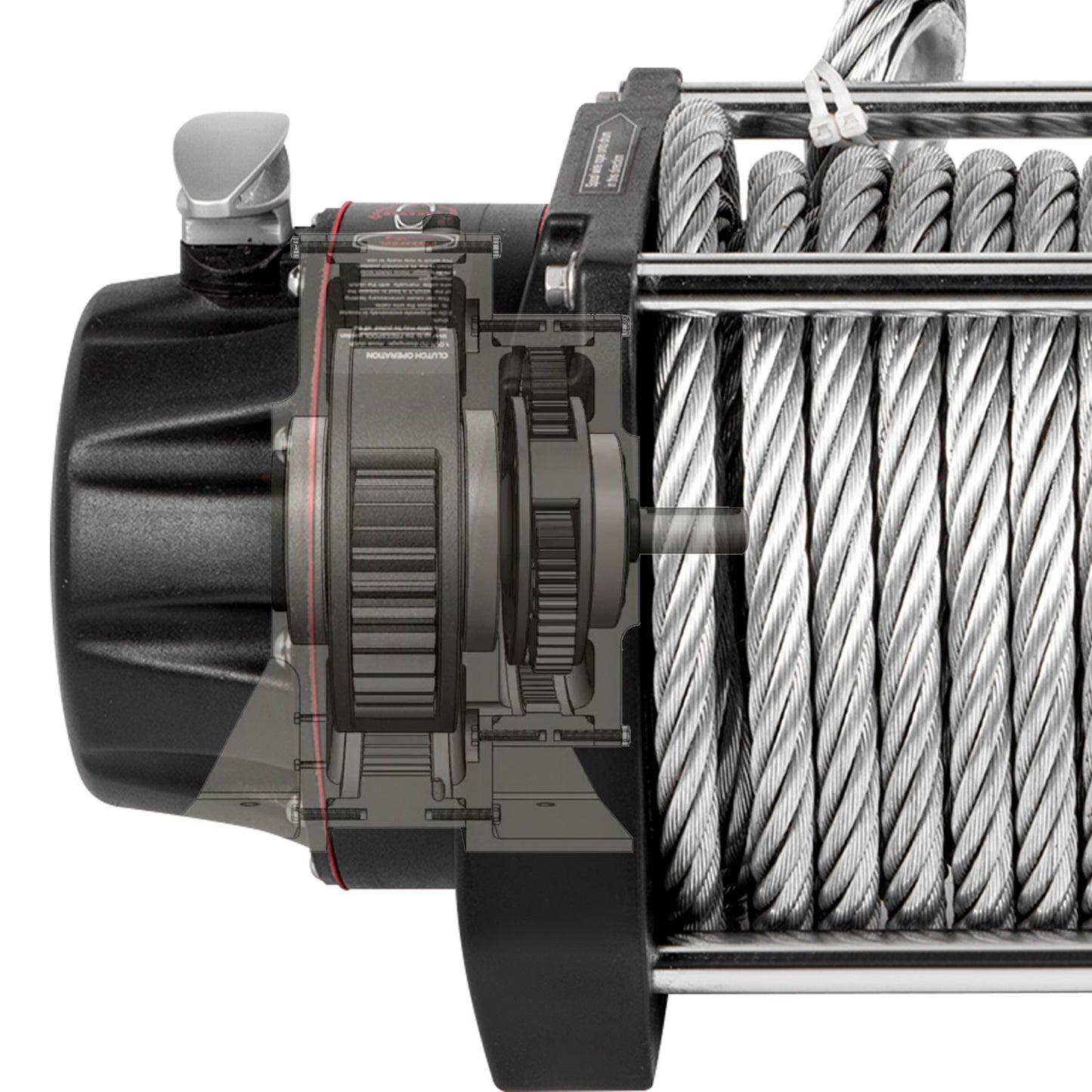 Industrial Hydraulic Winch 9071kg, Hydraulic — view 6