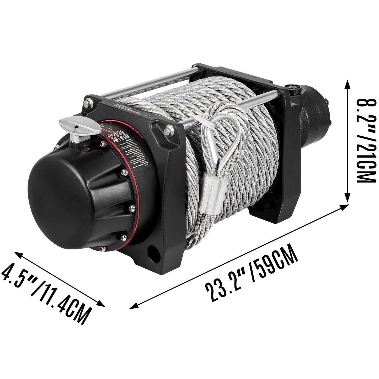 Industrial Hydraulic Winch 9071kg, Hydraulic — view 9