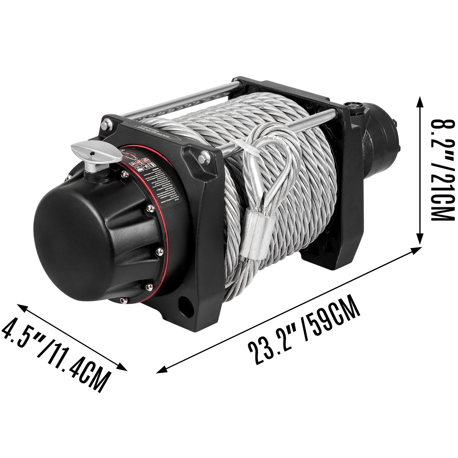 Industrial Hydraulic Winch 9071kg, Hydraulic — view 9