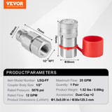 1/2 Flat Face Hydraulic Couplers — view 8