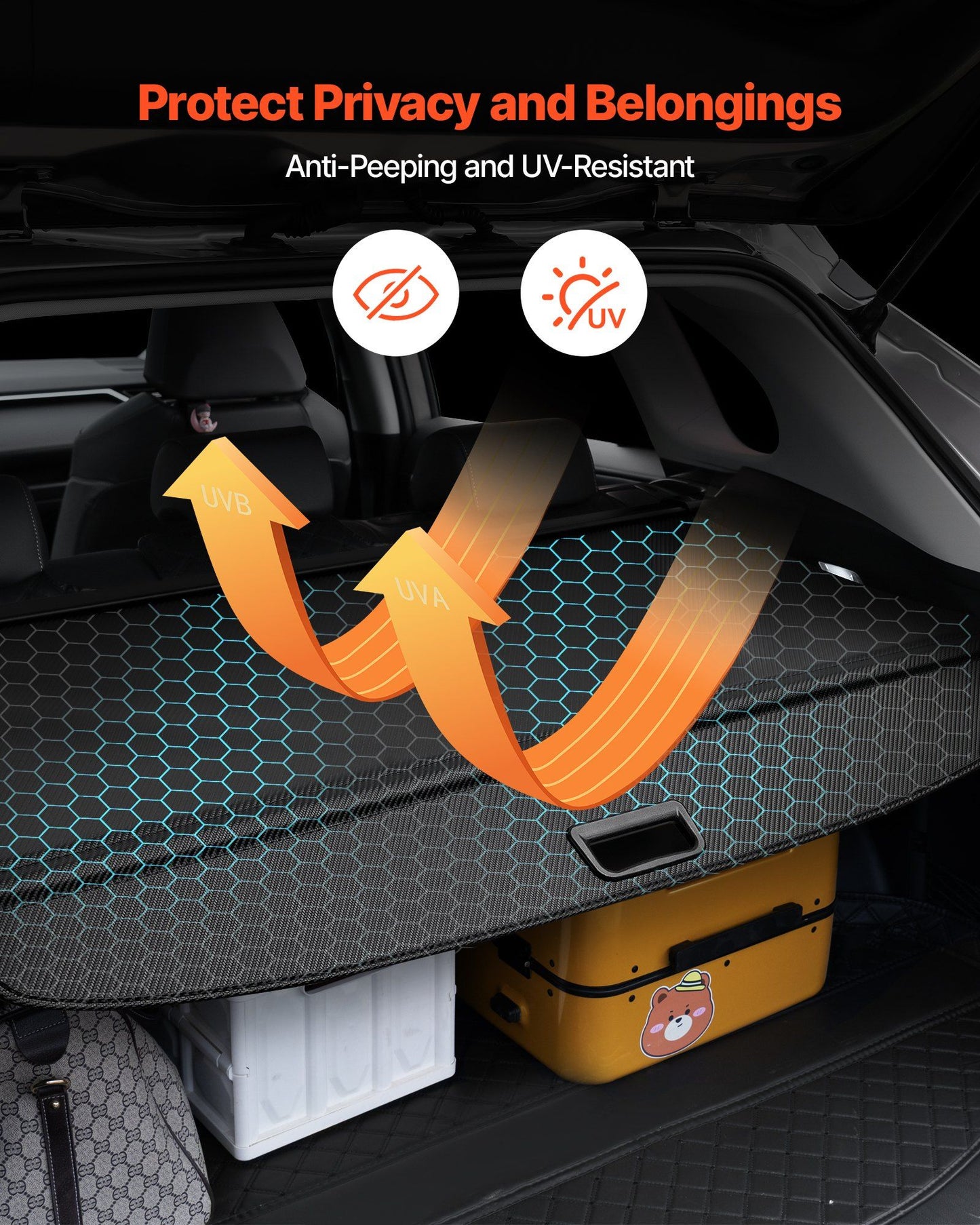 Retractable cargo cover for GMC Terrain, Equinox — view 4