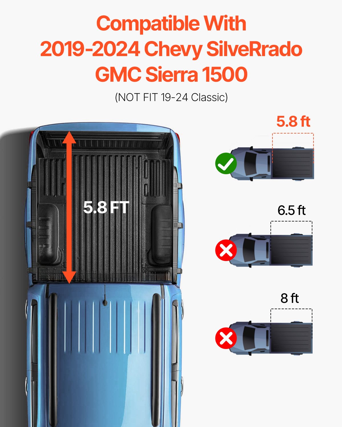 Tri-Fold Truck Bed Tonneau Cover — view 3