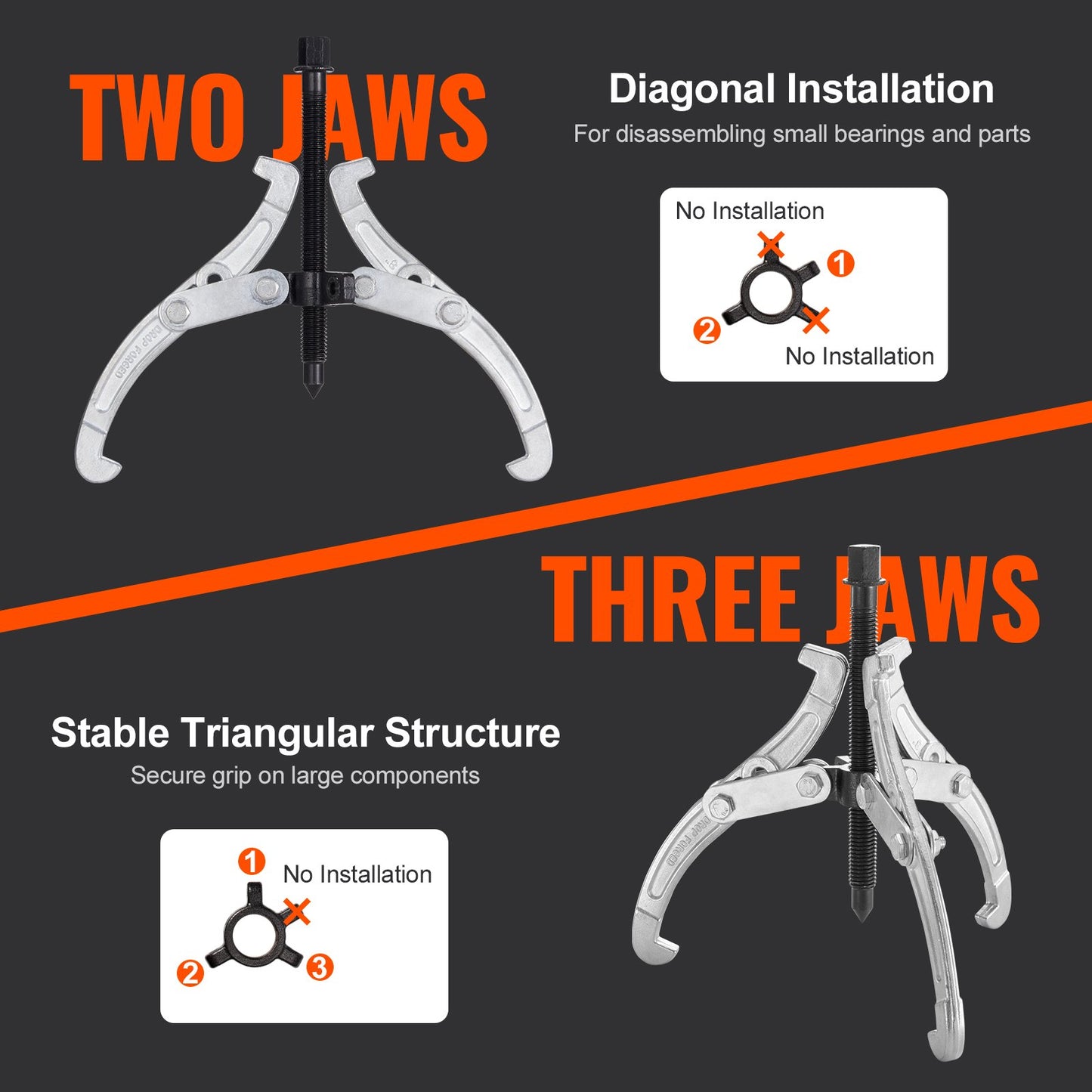 Gear Puller Set 3in 4in — view 5