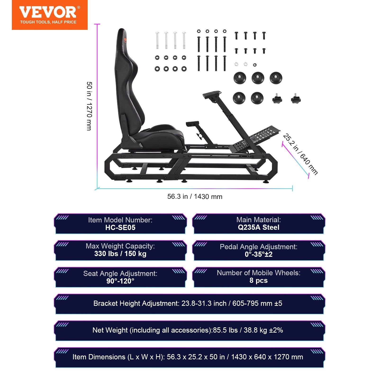 Heavy Duty Racing Wheel Stand — view 8