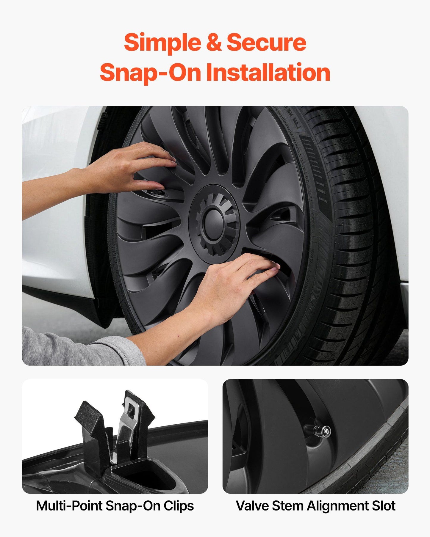 Hubcaps Wheel Covers for 2021-2024 Tesla Model — view 5