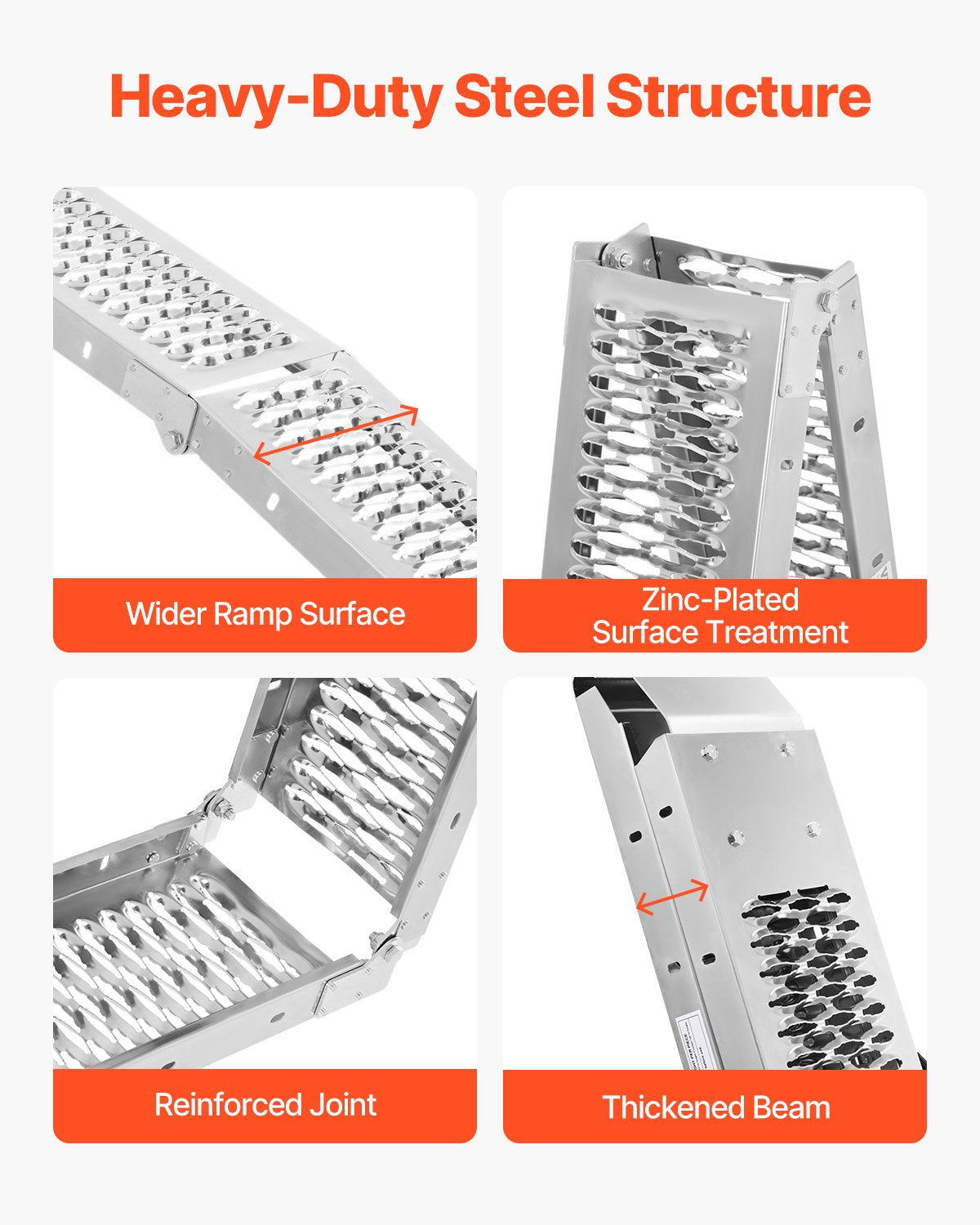 Steel Ramps, 1000 lbs, 2Pcs — view 4