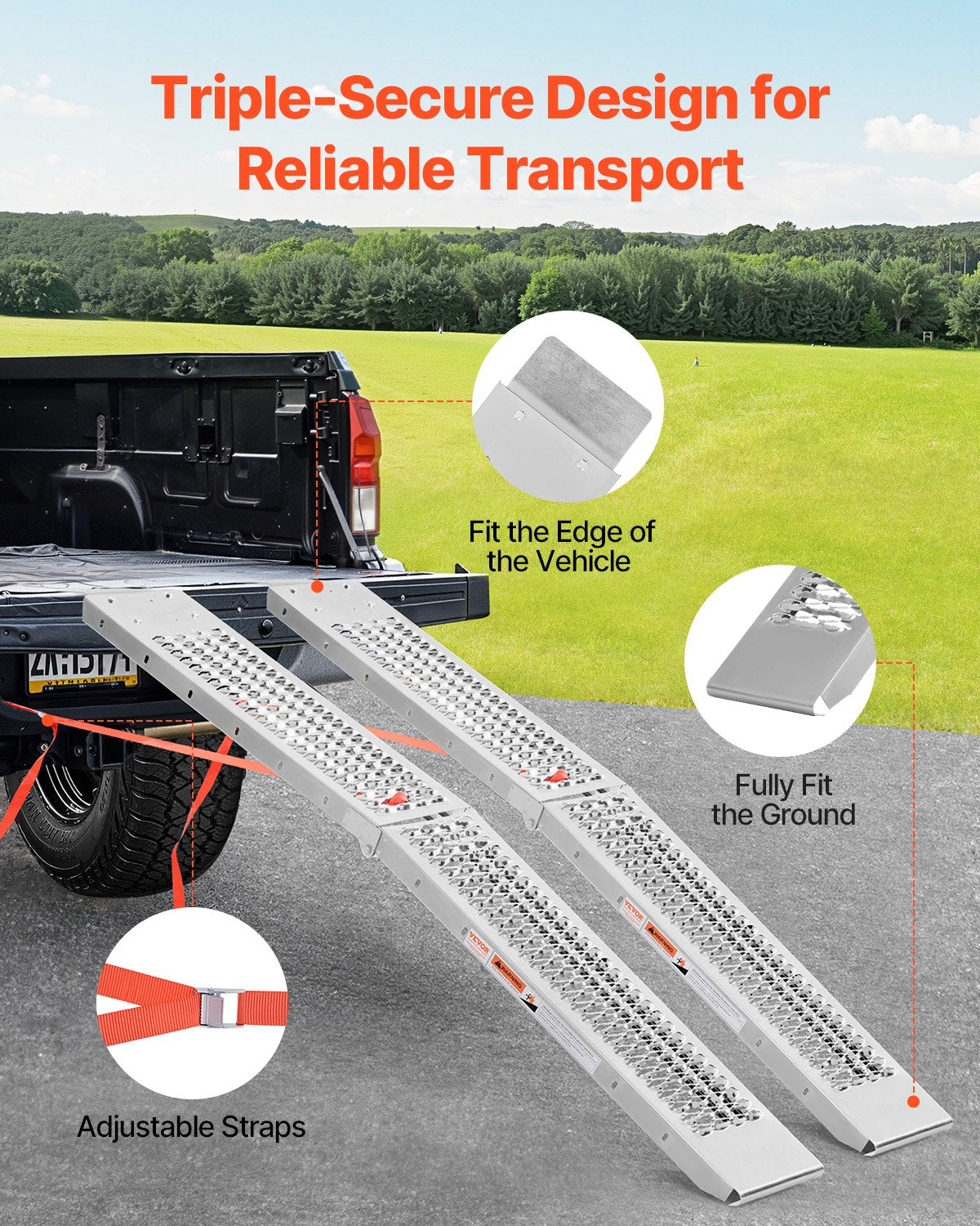 Steel Ramps, 1000 lbs, 2Pcs — view 5
