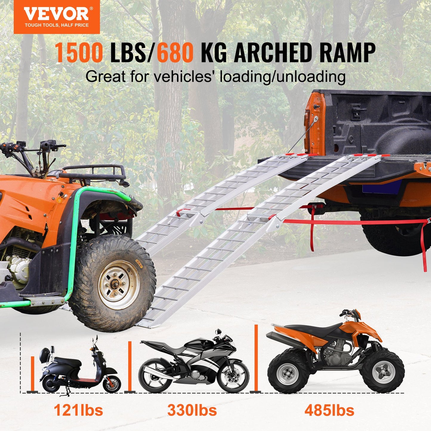 Aluminium Ramp 1500 LBS Foldable — view 3