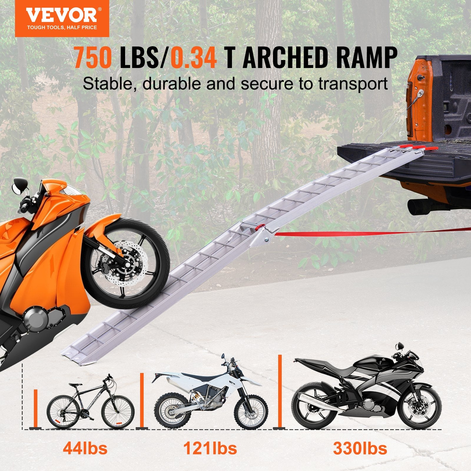 Aluminium Ramp 750 LBS Foldable — view 3