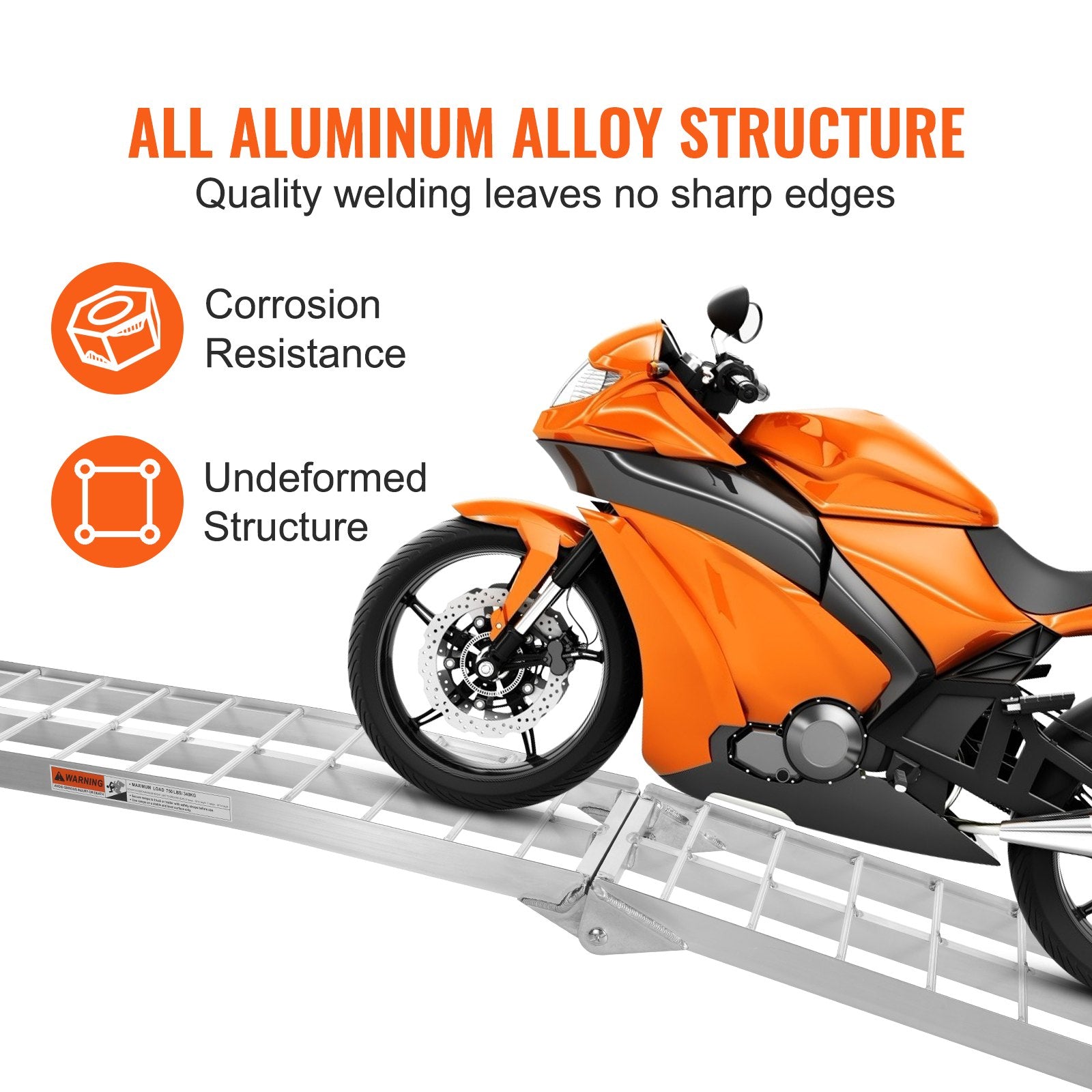 Aluminium Ramp 750 LBS Foldable — view 7