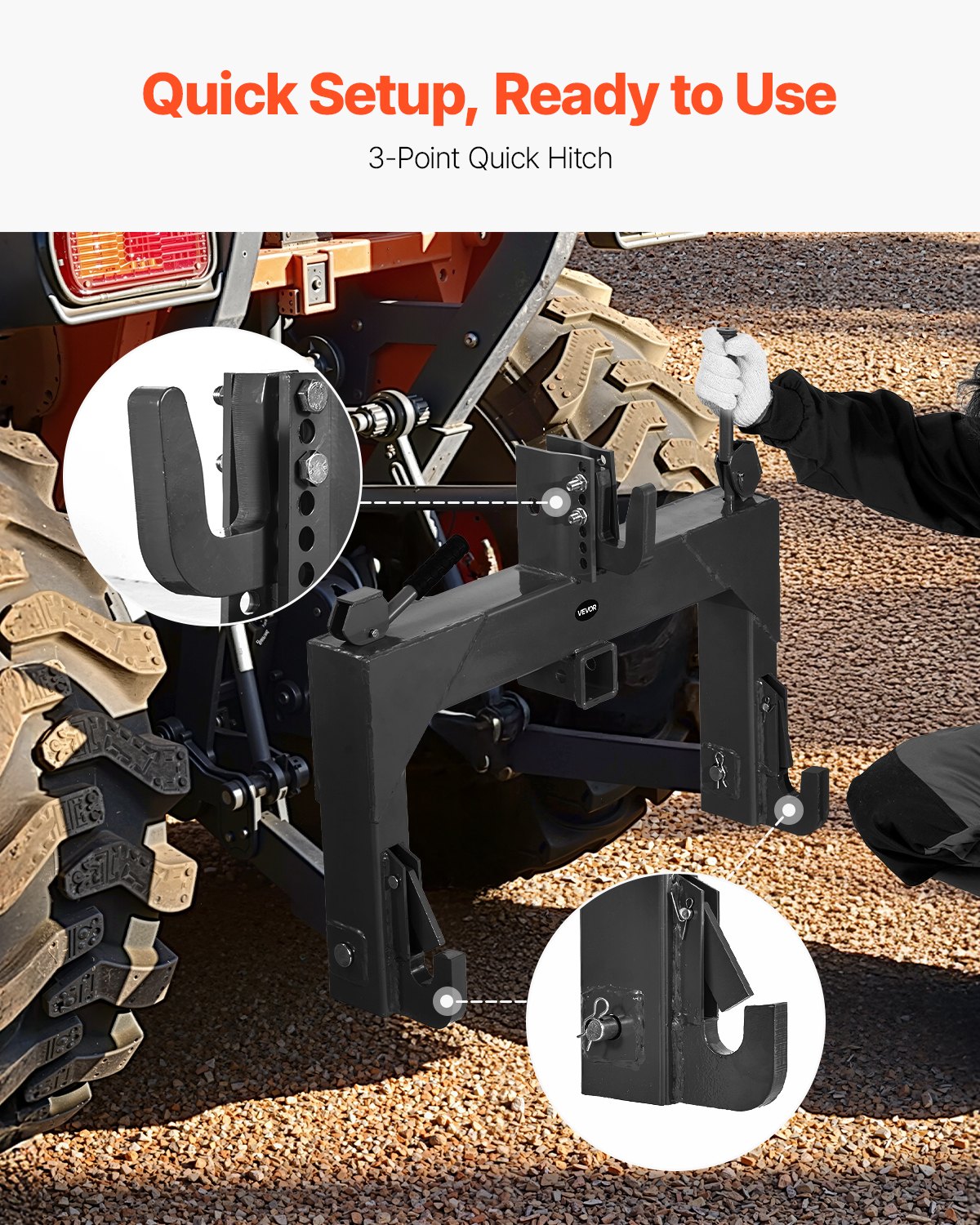 3-Point Quick Hitch with 2 — view 3