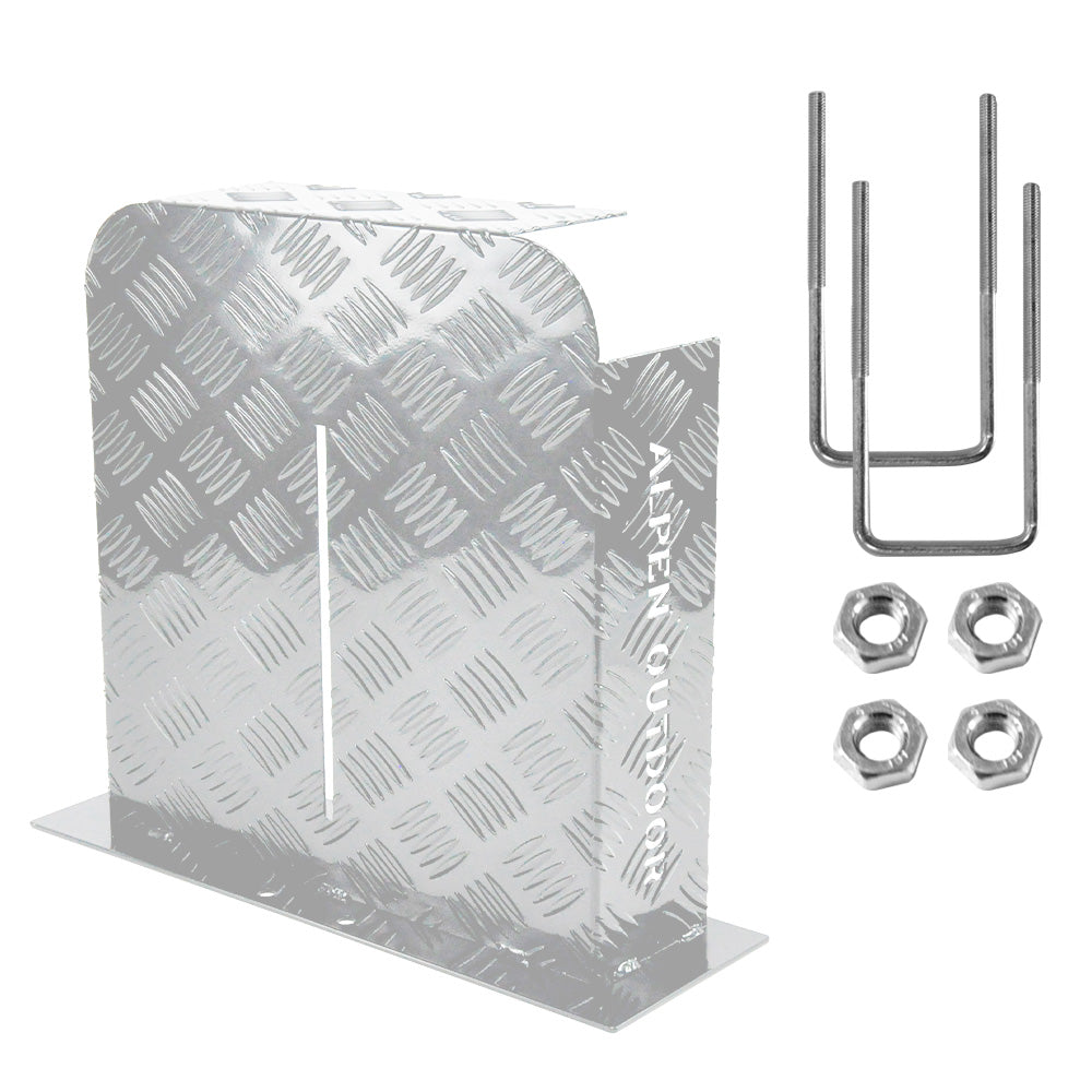Alpen aluminium diesel fuel tank cover silver — view 2