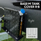 Alpen black aluminium fuel tank cover — view 4