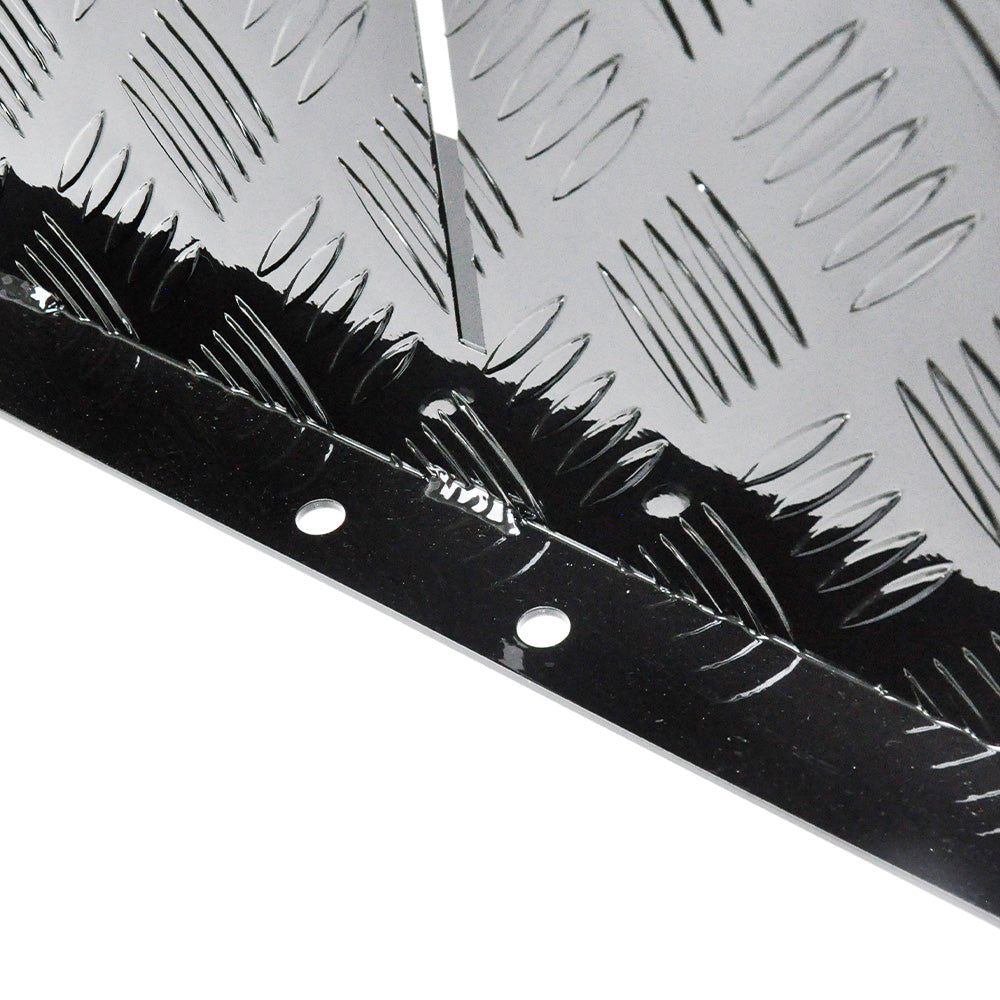 Alpen black aluminium fuel tank cover — view 7