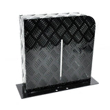 Alpen black aluminium fuel tank cover — view 8
